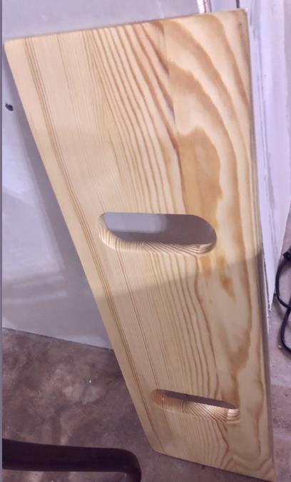 DMI Transfer Board and Slide Board, FSA Eligible, Made of Heavy-Duty Wood for Patient, Senior and Handicap Move Assist and Slide Transfers, Holds up to 440 Pounds, 2 Cut out Handles, 30 x 8 x 1 customer photo 1