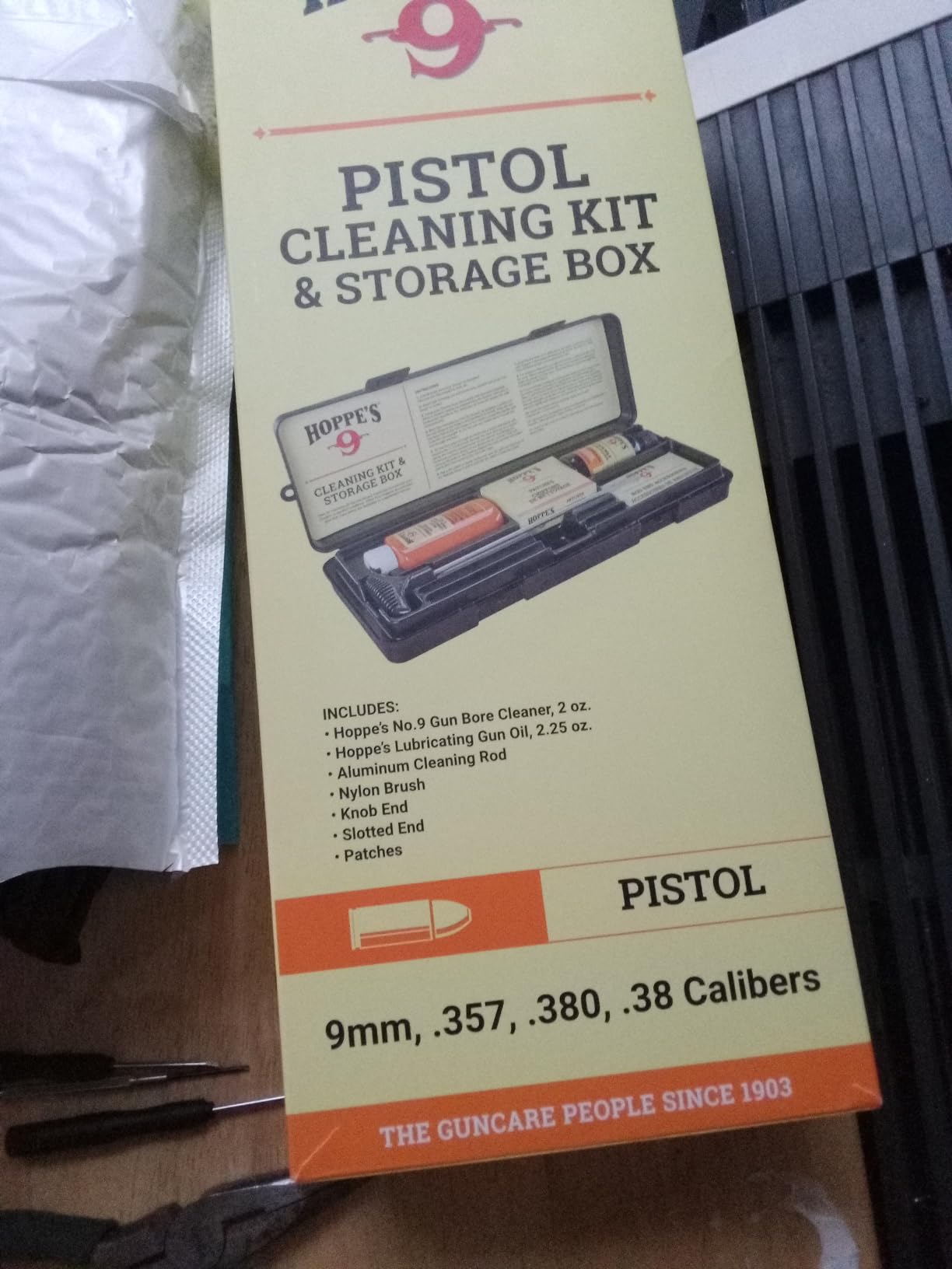 Hoppe's PCO38 No. 9 Cleaning Kit with Aluminum Rod, .38/.357 Caliber, 9mm Pistol customer photo 1