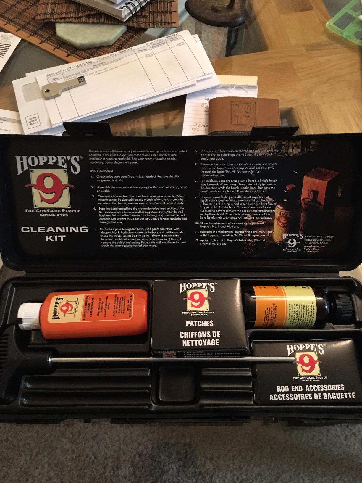 Hoppe's PCO38 No. 9 Cleaning Kit with Aluminum Rod, .38/.357 Caliber, 9mm Pistol customer photo 2