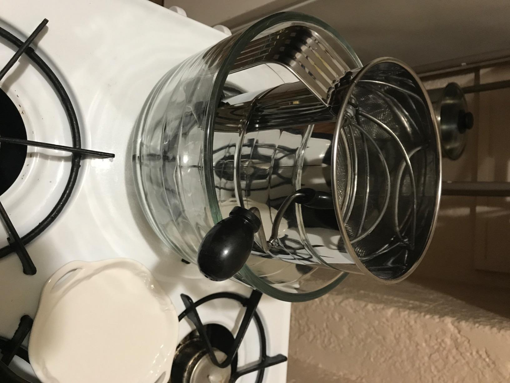 Winco 8 Cups Stainless Steel Rotary Sifter | Professional-grade construction for precise sifting, Restaurant service customer photo 2