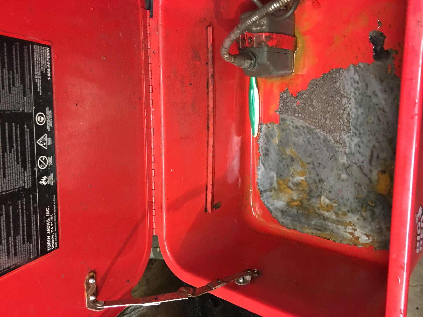 BIG RED T10035 Torin Portable Steel Cabinet Parts Washer with 110V Electric Pump, 3.5 Gallon Capacity, Red customer photo 2