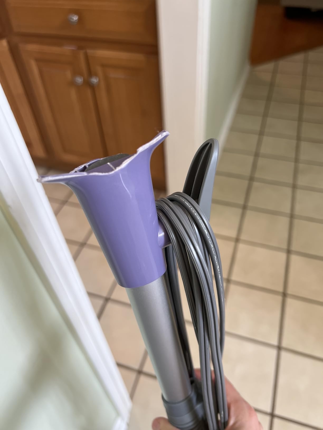 Shark Steam Pocket Mop with 2 Washable Double-sided Pads, Steam Sanitization, Swivel Steering, Lightweight, Steam Cleaner for Sealed Hard Floors, Hardwood, Marble, Tile, Purple, S3501 customer photo 1