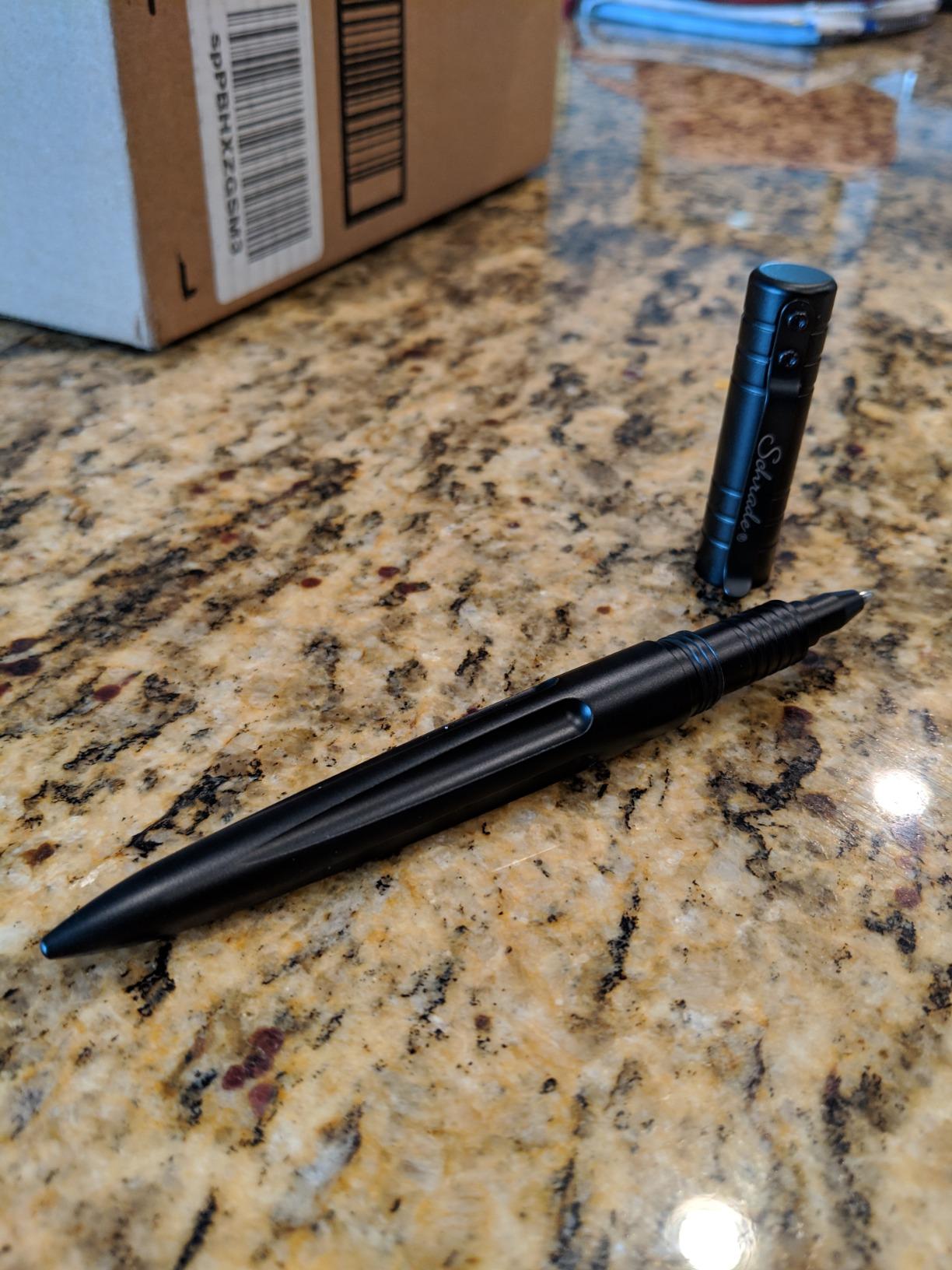 Schrade Delta Class Reckon Pen with Refillable Capabilities, Screw-off Cap for Outdoor Survival, Self Defense, EDC customer photo 2