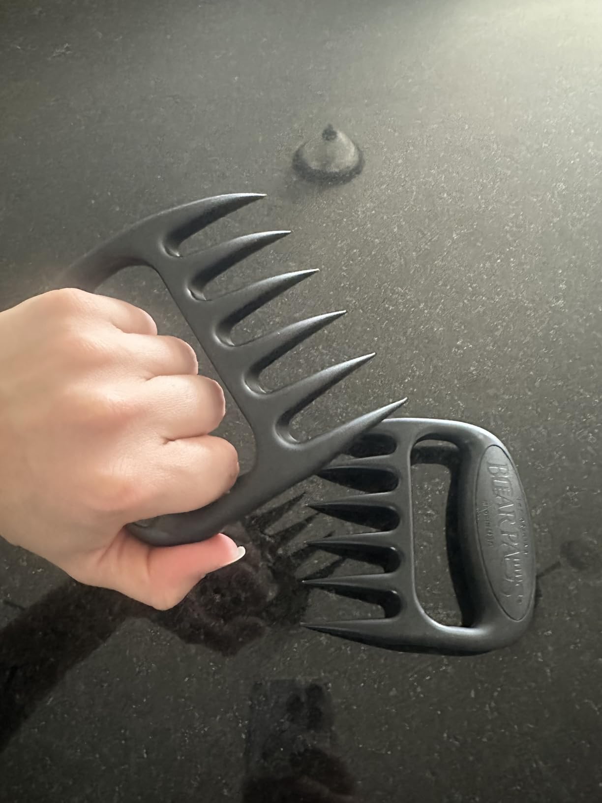 The Original Bear Paw Meat Shredder - Claws for Shredding Pork, Chicken & Any Meat (Black) | USA Made customer photo 1