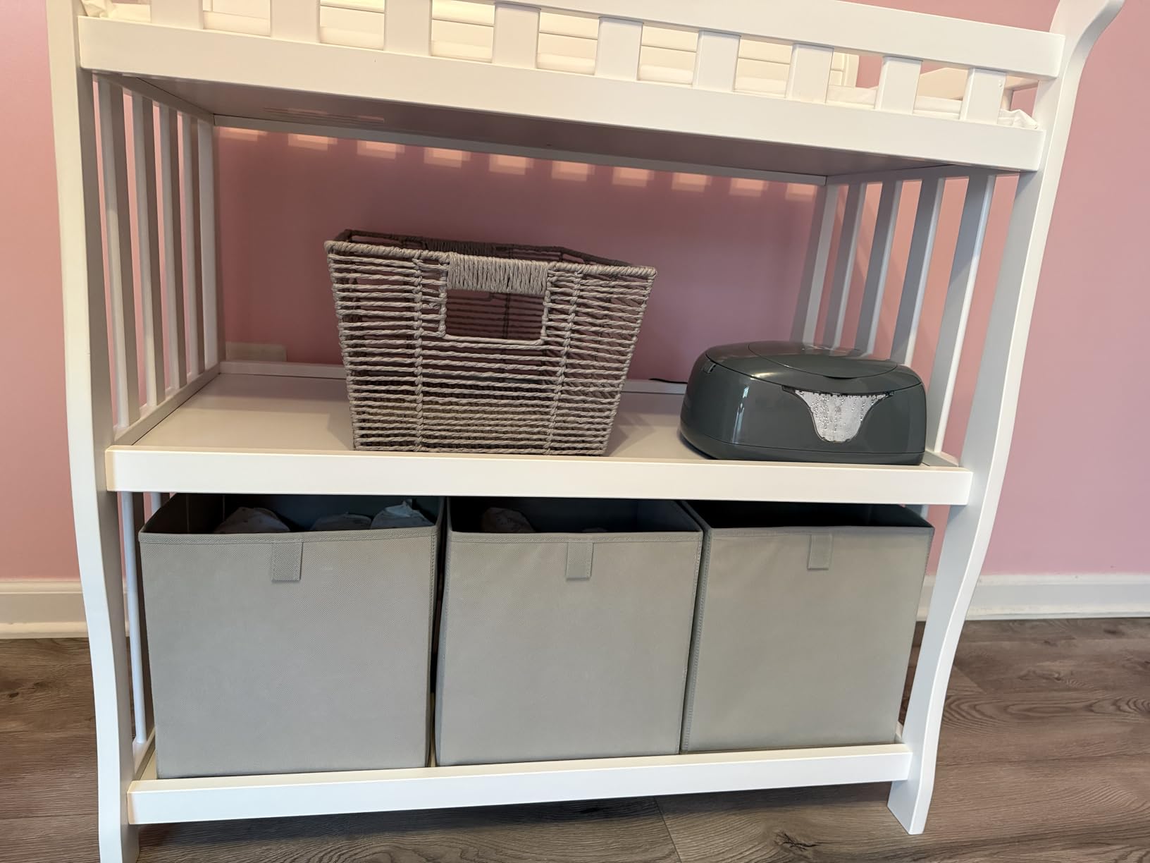 Delta Children Eclipse Changing Table with Changing Pad, White customer photo 1