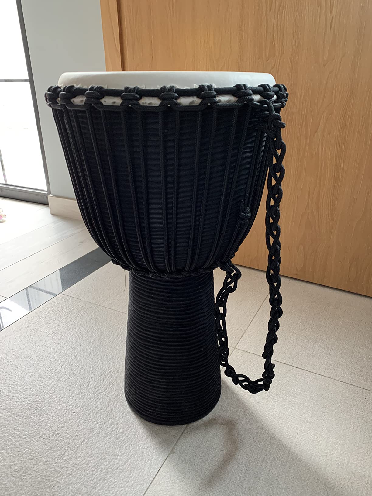 Meinl Percussion Djembe with Mahogany Wood - 10-Inch Medium Size Rope Tuned Natural Head customer photo 2