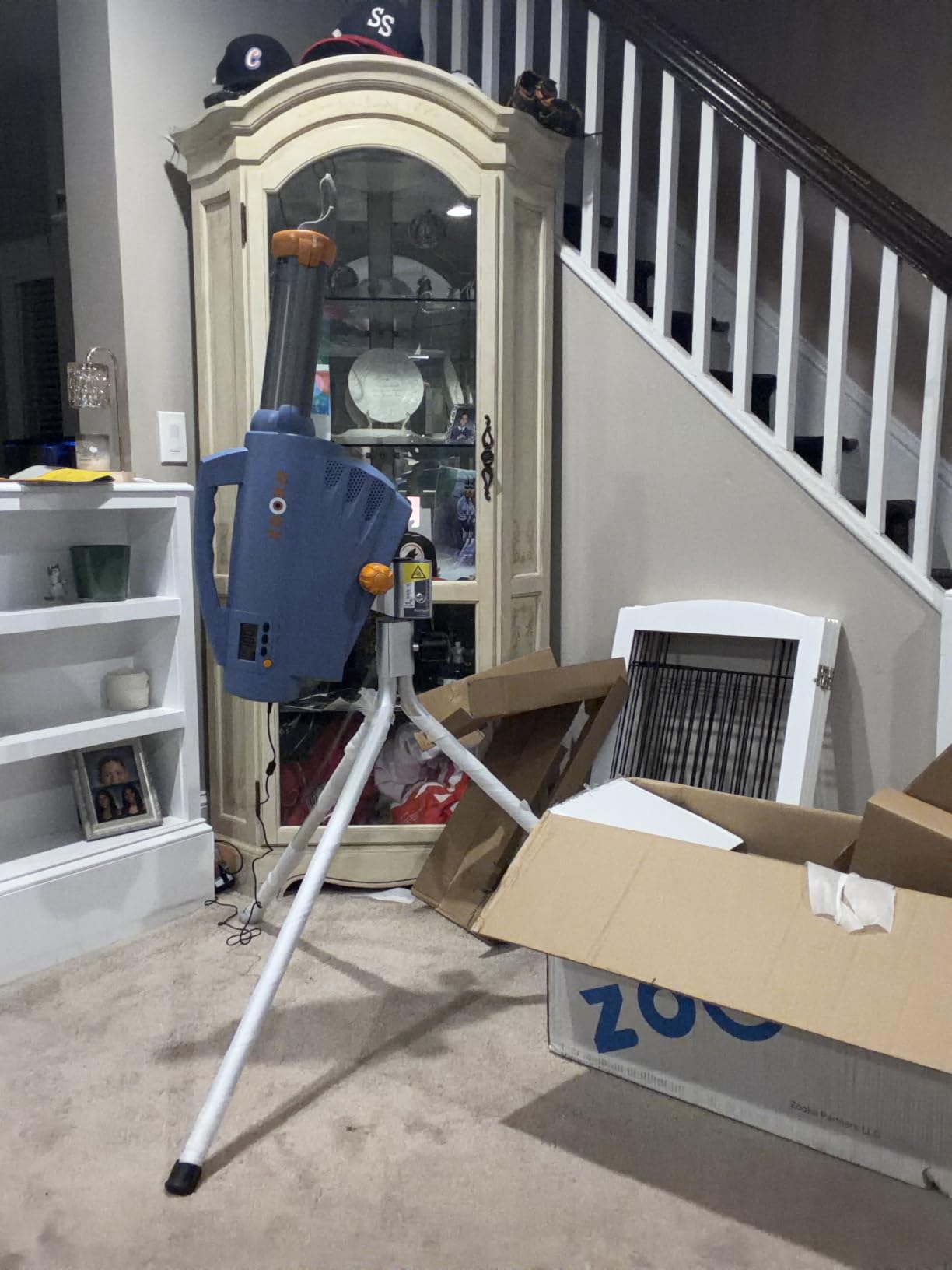Zooka ZS740 Baseball Pitching Machine - Throws Balls 10-70 MPH - Cordless Battery Powered customer photo 2