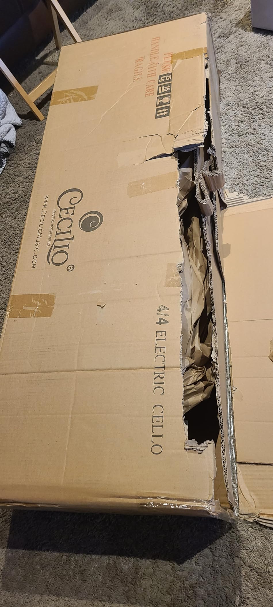 Cecilio CECO-4BK Ebony Electric Silent Metallic Black Cello in Style 4, Size 4/4 (Full Size) customer photo 1