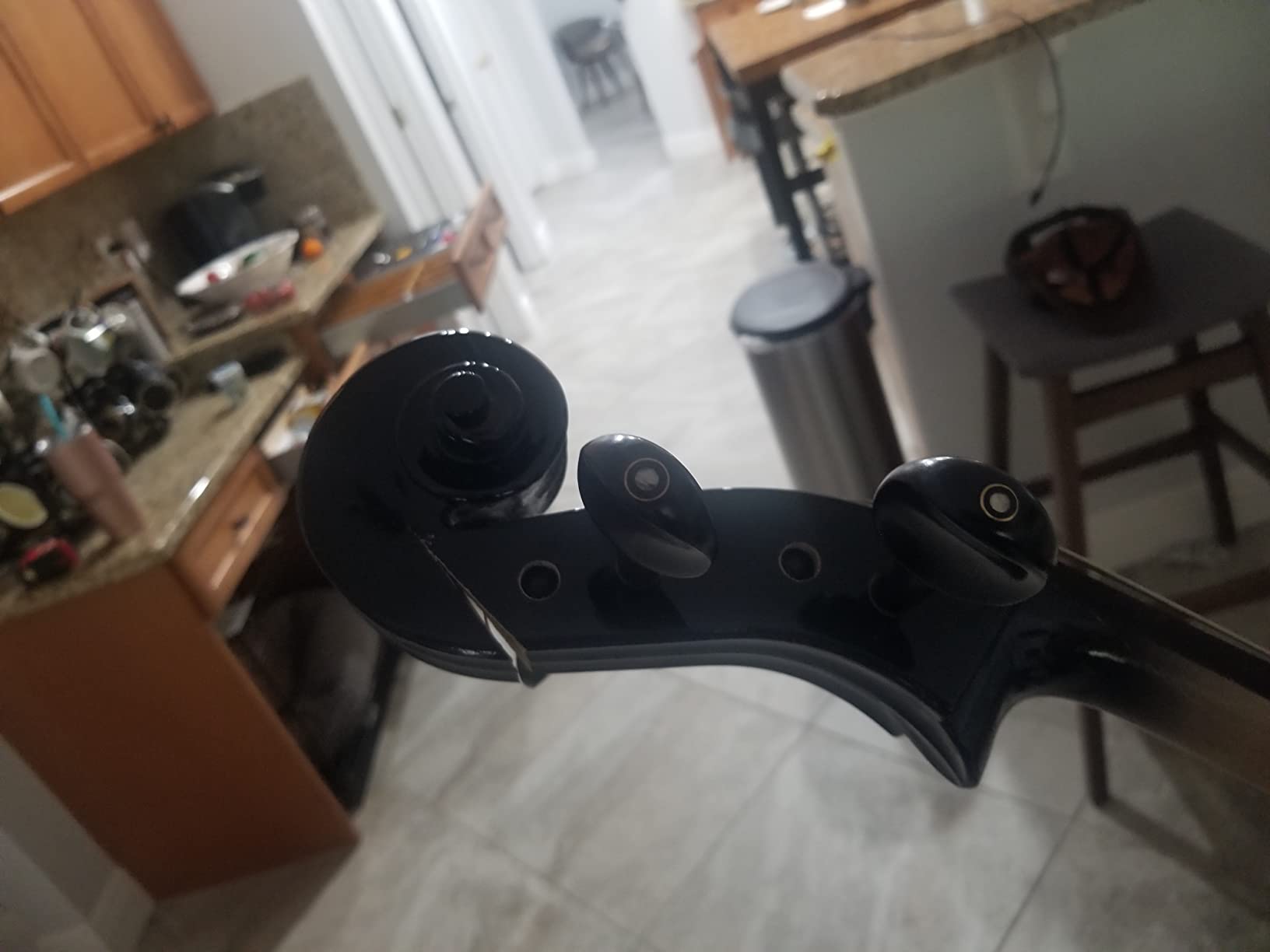 Cecilio CECO-4BK Ebony Electric Silent Metallic Black Cello in Style 4, Size 4/4 (Full Size) customer photo 2