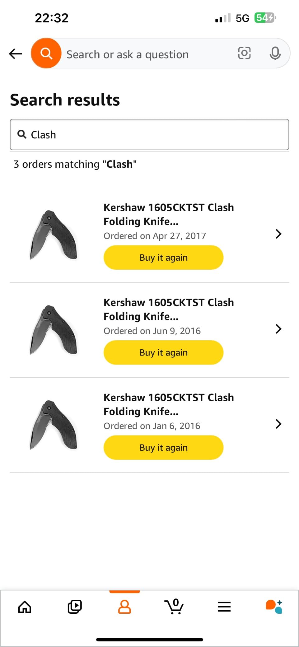 Kershaw Clash Pocket Knife, Black | 3.1 Inch Steel Drop Point Partially Serrated Blade, Assisted Opening, Reversible Clip, For Men and Women customer photo 2