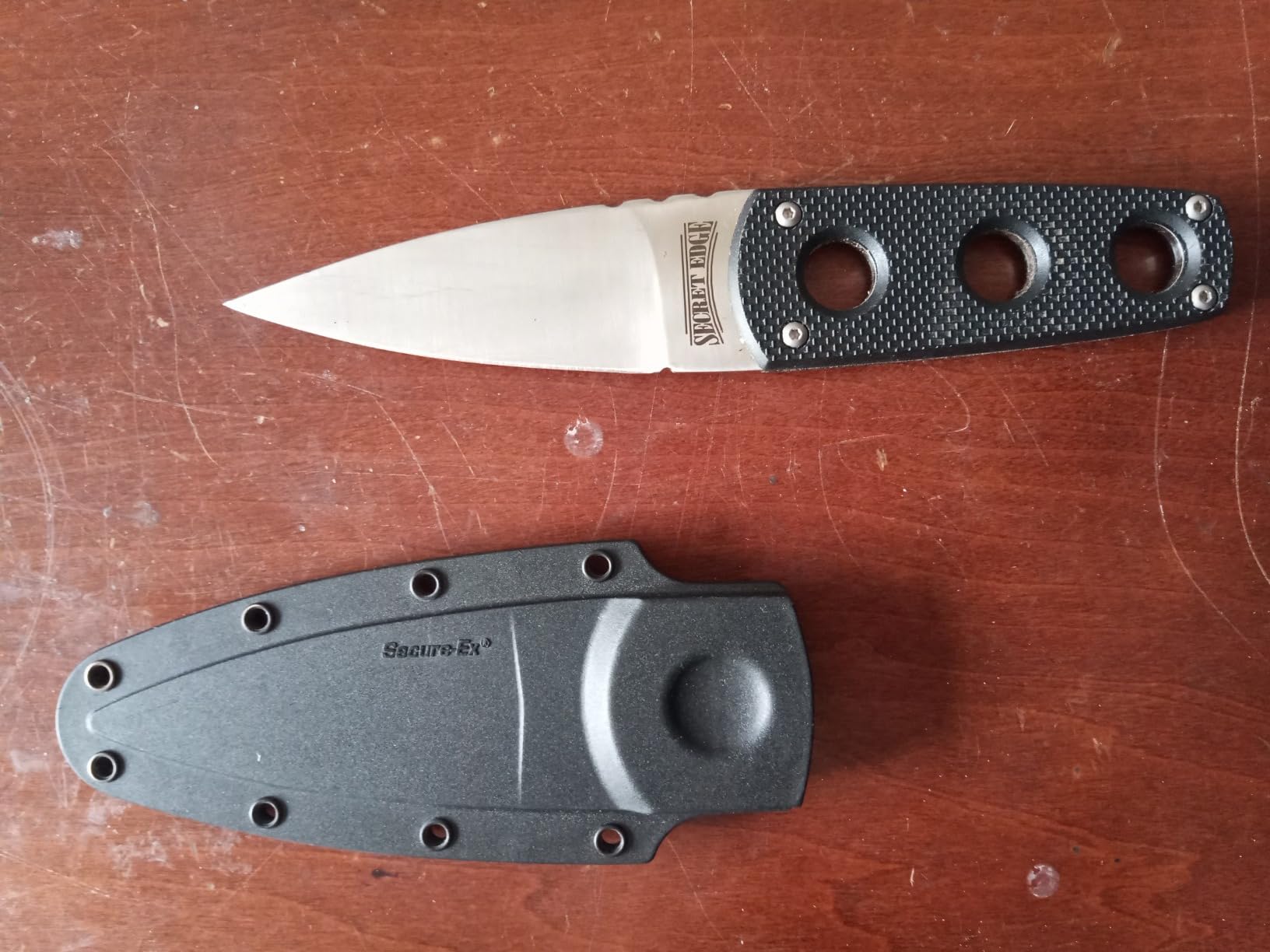 Cold Steel Secret Edge Durable Lightweight Japanese AUS8A Steel Drop Point 3.5