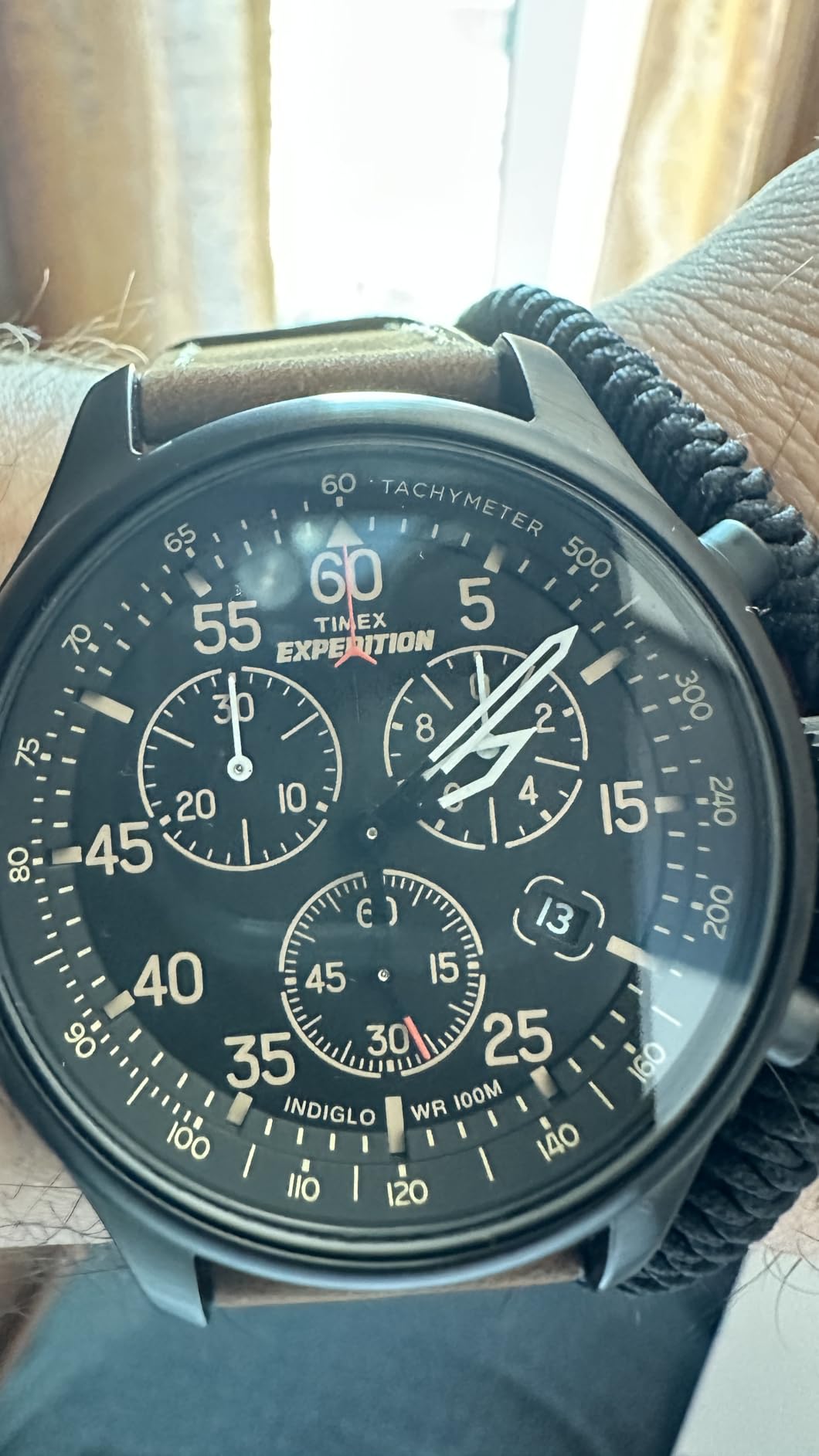 Expedition Field Chronograph 43mm Men's Analog Watch | INDIGLO Backlight | Durable Comfortable Adjustable Strap | Rugged Outdoor Watch | 100M Water Resistance customer photo 2