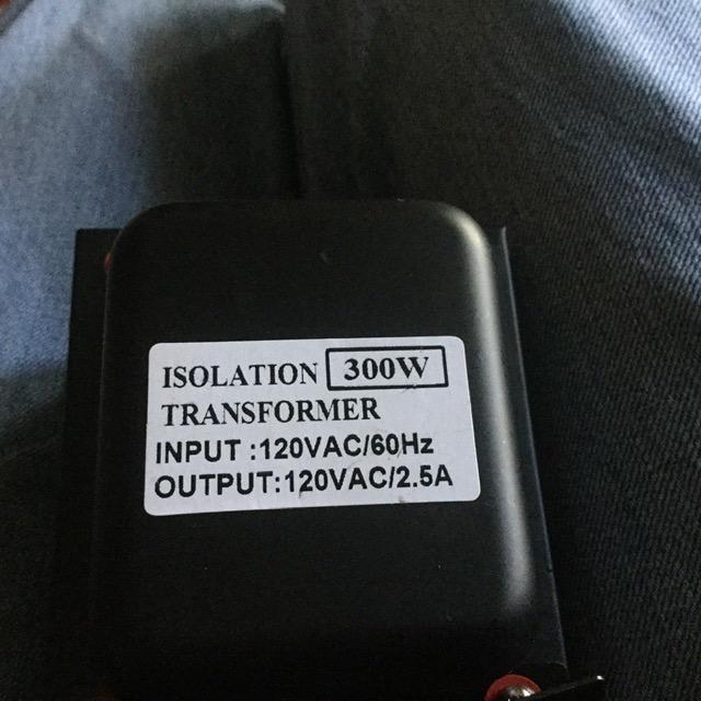Xytronic ITR300 Jameco Valuepro Isolation Power Transformer, 120VAC, 300Va, 3.2
