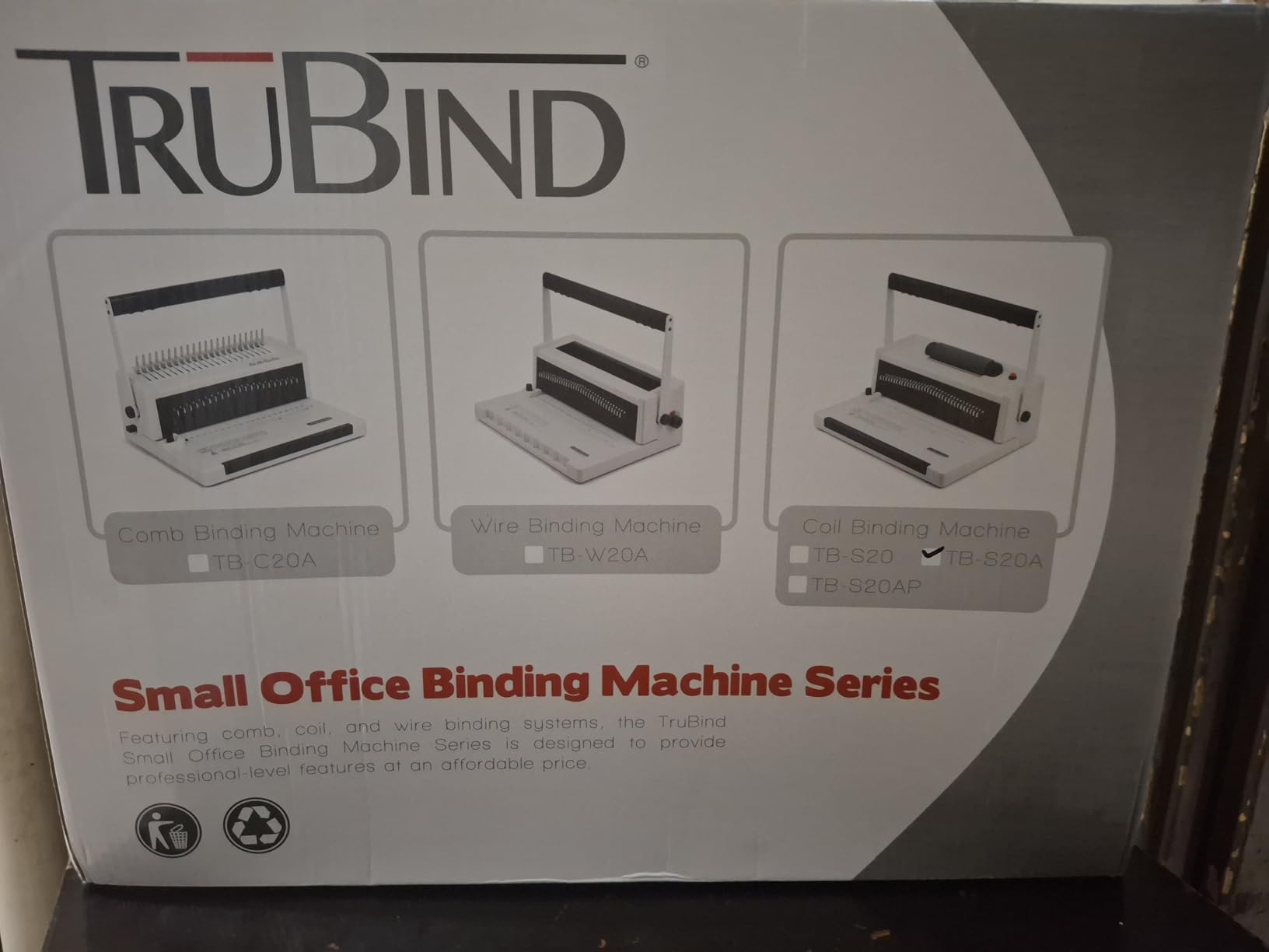 TruBind Coil Binding Machine with Electric Coil Inserter and Adjustable Side Margin | 20 Sheet Punch Capacity | Bind up to 440 Sheets | 46 Fully Disengageable Dies | 4:1 Pitch | 2-Year Warranty customer photo 1
