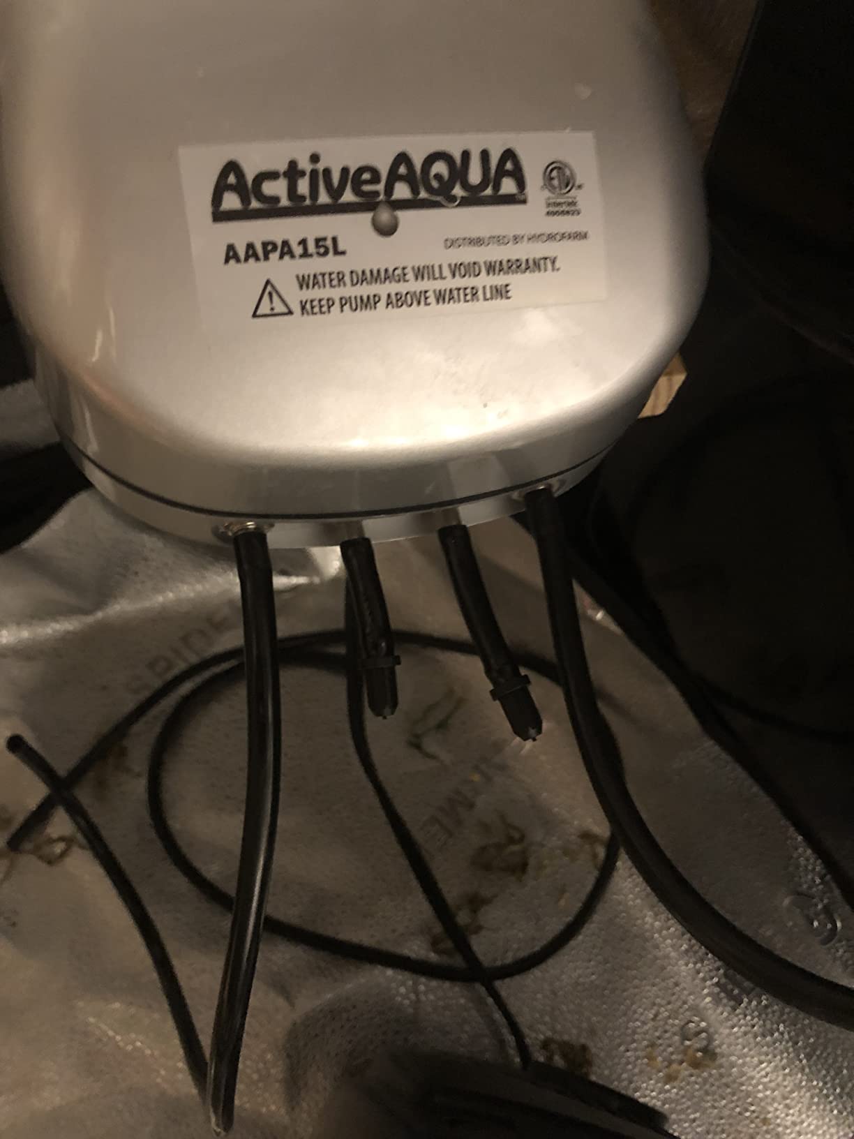 ACTIVEAQUA RS5GAL4SYS Root Spa 5 Gallon Hydroponic 4 Bucket Deep Water Culture Grow Kit System with Multi-Purpose Air Hose and Air Pump, Black customer photo 2