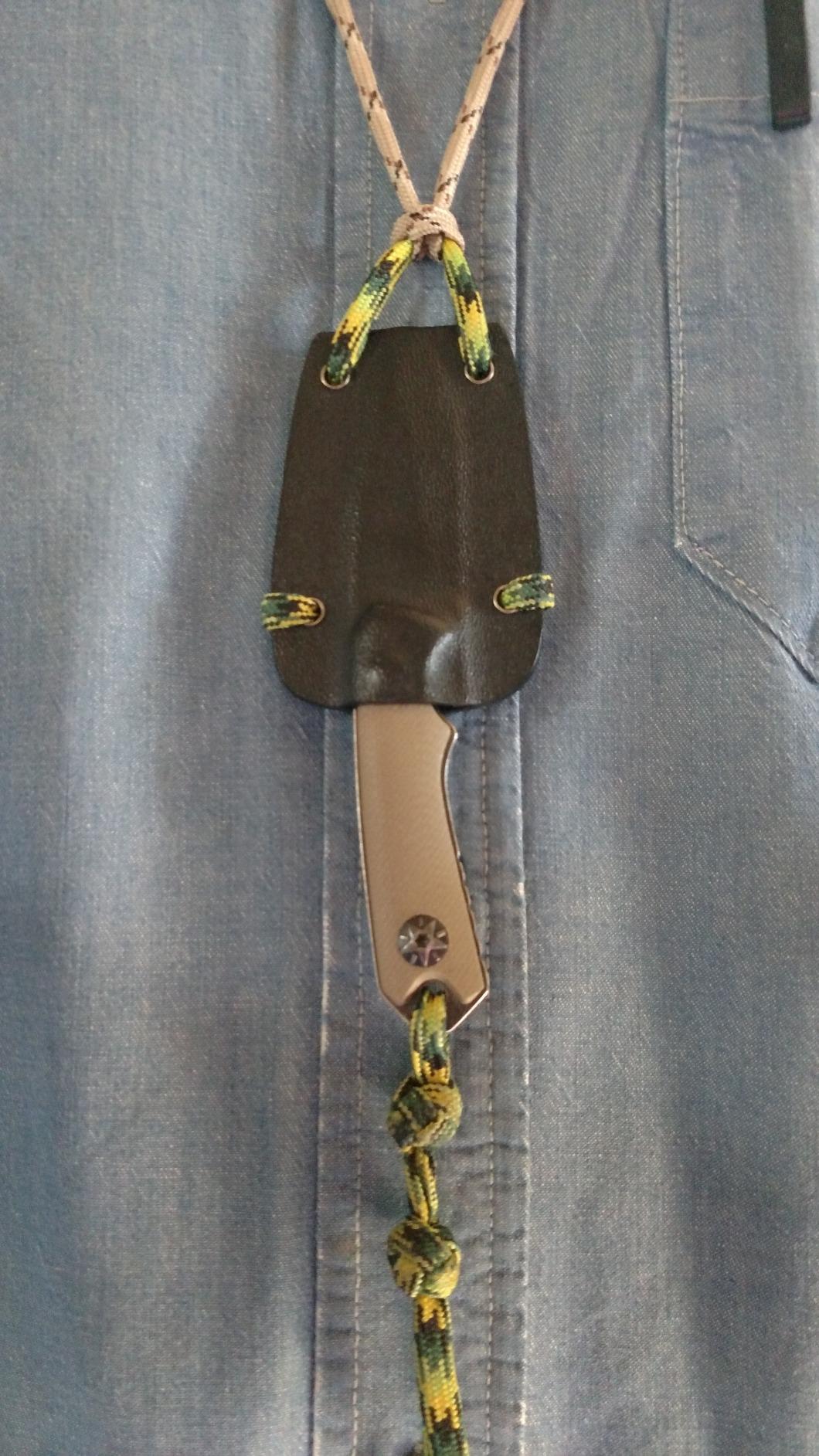 MTech USA MT-20-30 Series Fixed Blade Neck Knife, Drop Point Blade, G10 Handle, 4-3/4-Inch Overall customer photo 2