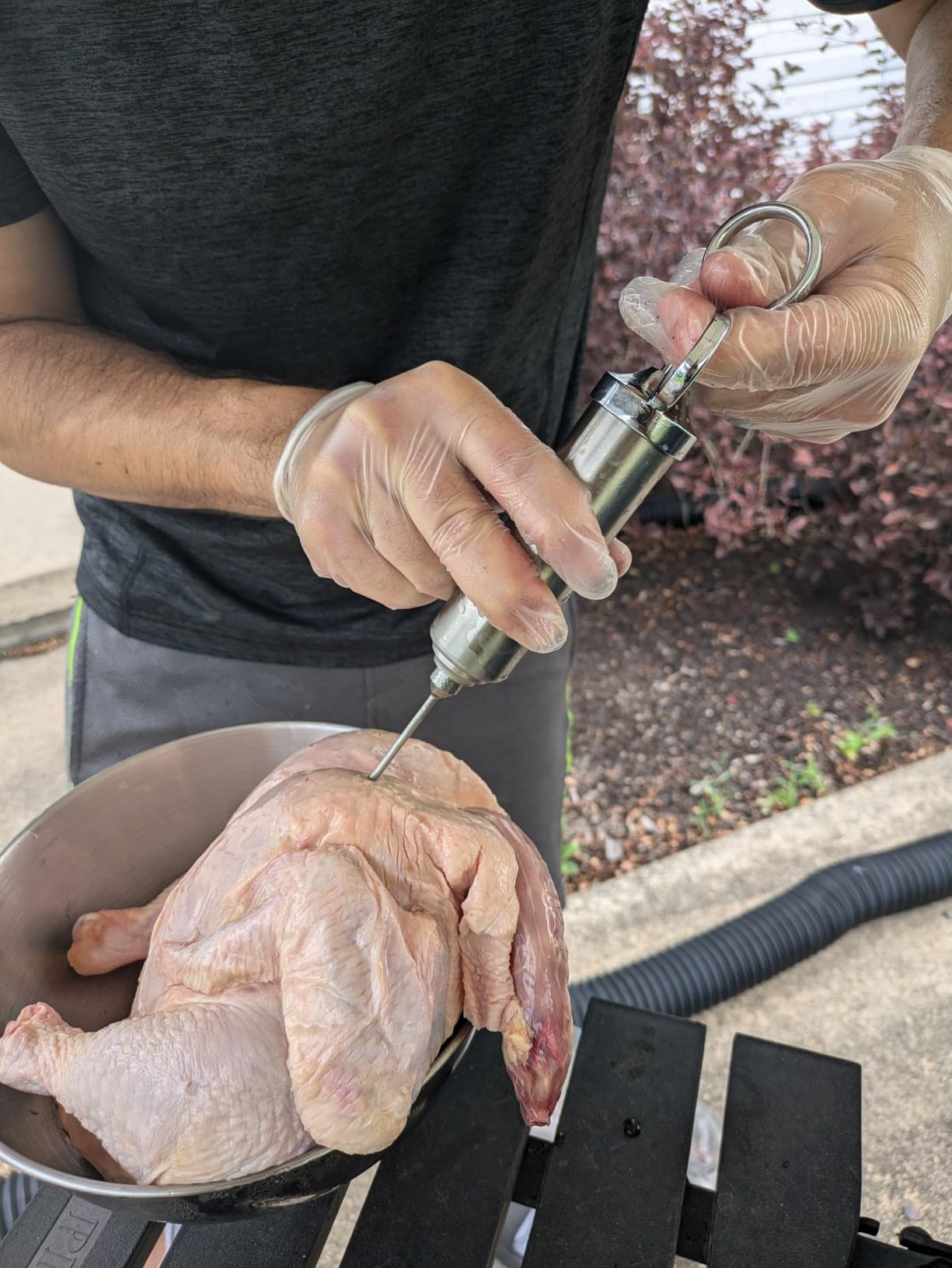 304-Stainless Steel Meat Injector - With Marinade Straw! 4 Needles, Spare Orings, Ebook, Spares Available! The Original 2oz Marinade Injector Syringe Kit Creates Juiciest Turkey and BBQ Ever! customer photo 2