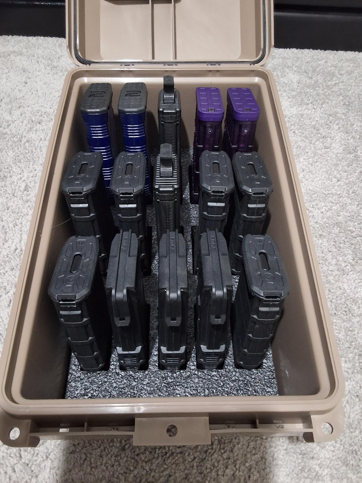 MTM TMC15 Tactical Mag Can | Fits 15 Mags of 20 or 30 Round 223/5.56 Mags, Water Resistant, Lockable, Stackable, Snap Lock Latches, USA Made customer photo 1