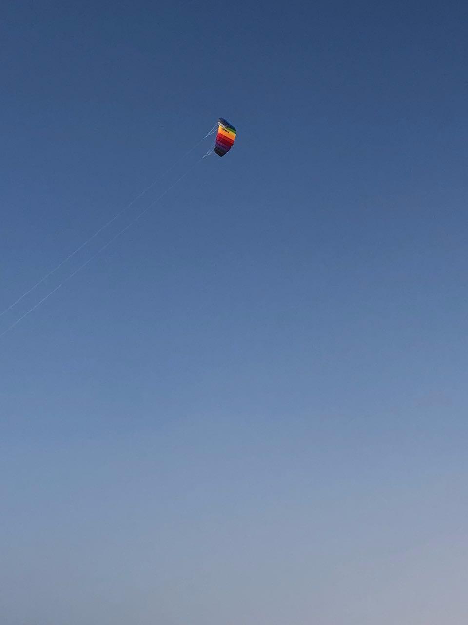 HQ Symphony Beach III 2.2 Stunt Kite, Rainbow, Dual Line Foil Sport Kite customer photo 2