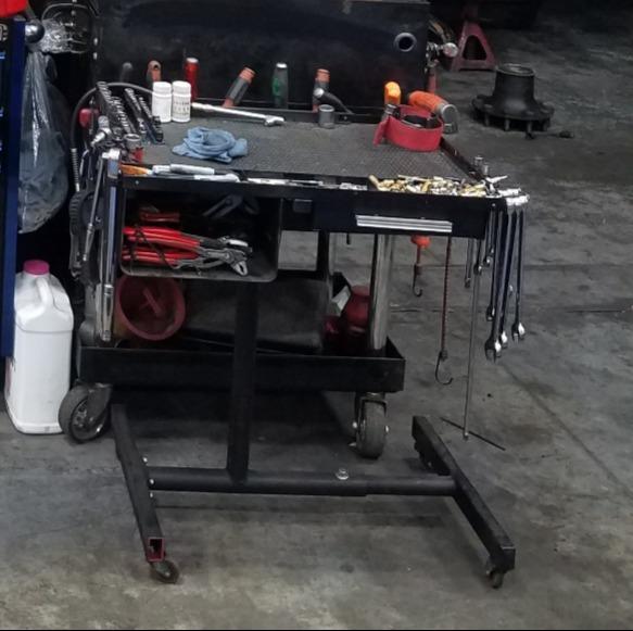 ATD Tools (7012 Heavy-Duty Mobile Work Table with Drawer,Red customer photo 1