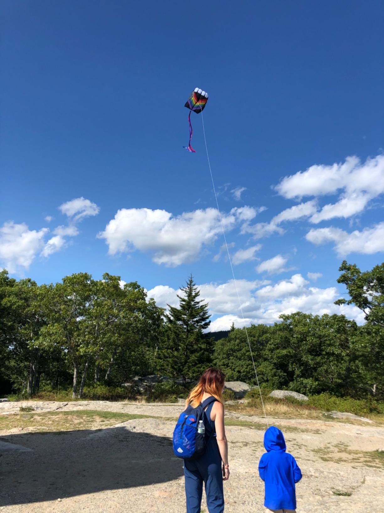 In the Breeze 3068 - 7.5 Rainbow Parafoil Kite, Easy Flying, Single-Line Travel Kite, Beginner to Intermediate Skill Levels customer photo 1