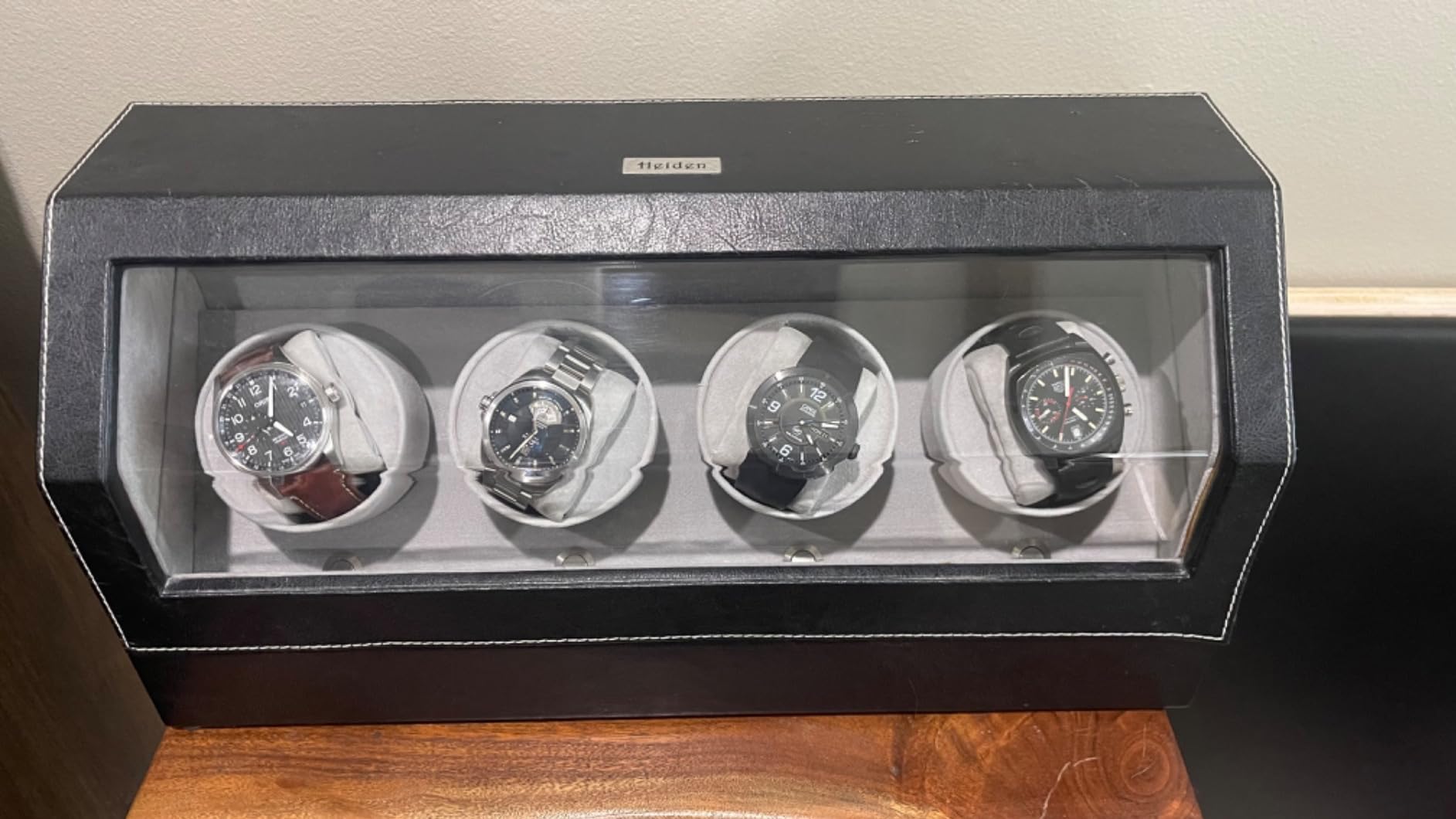 Watch Winder for Automatic Watches - Quad Watch Winders for Rolexs - Japanese Motor - Multiple Settings - Zero Magnetization customer photo 1