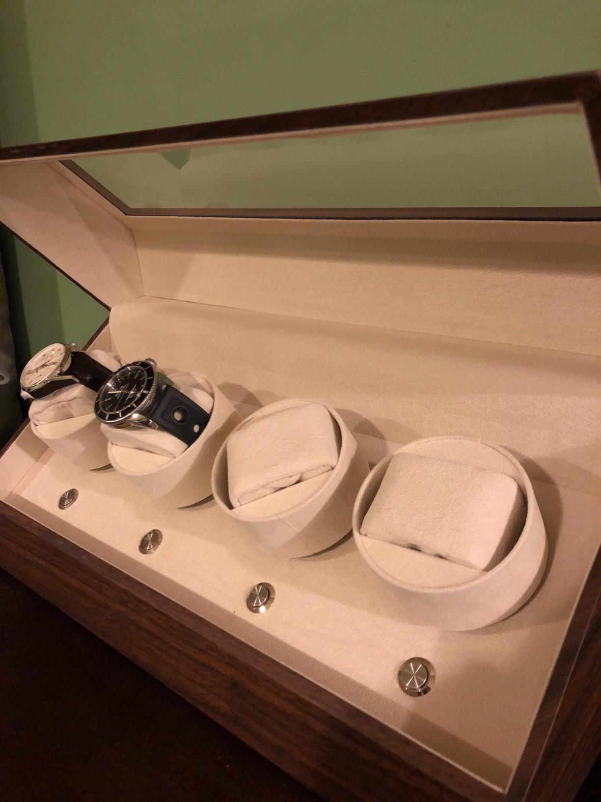 Watch Winder for Automatic Watches - Quad Watch Winders for Rolexs - Japanese Motor - Multiple Settings - Zero Magnetization customer photo 2