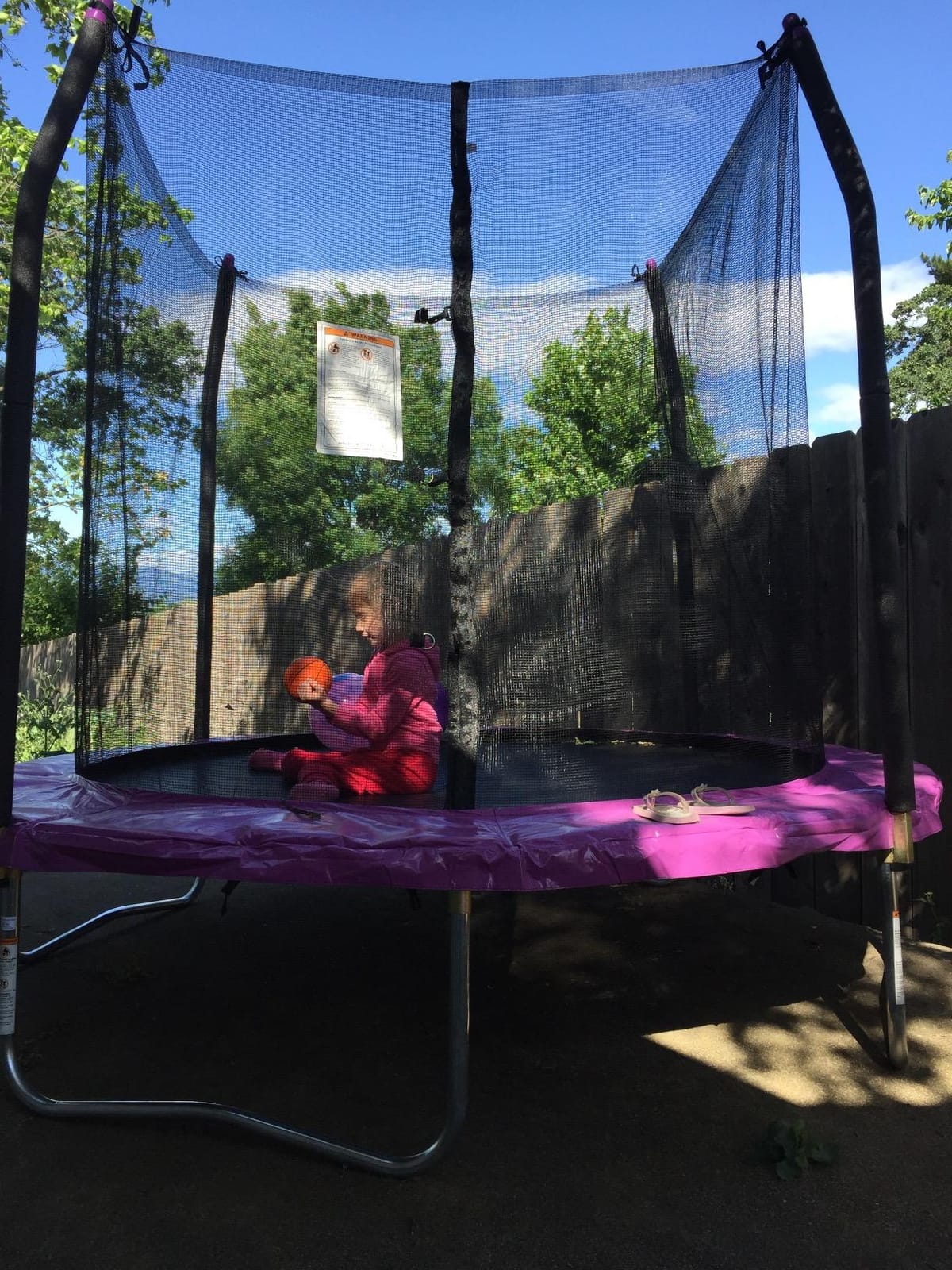 Skywalker Trampoline Outdoor 8 FT, 12 FT, 15 FT Jump N' Dunk Round Outdoor Trampoline with Net, Trampoline Mat, and Basketball Hoop for Trampoline customer photo 1