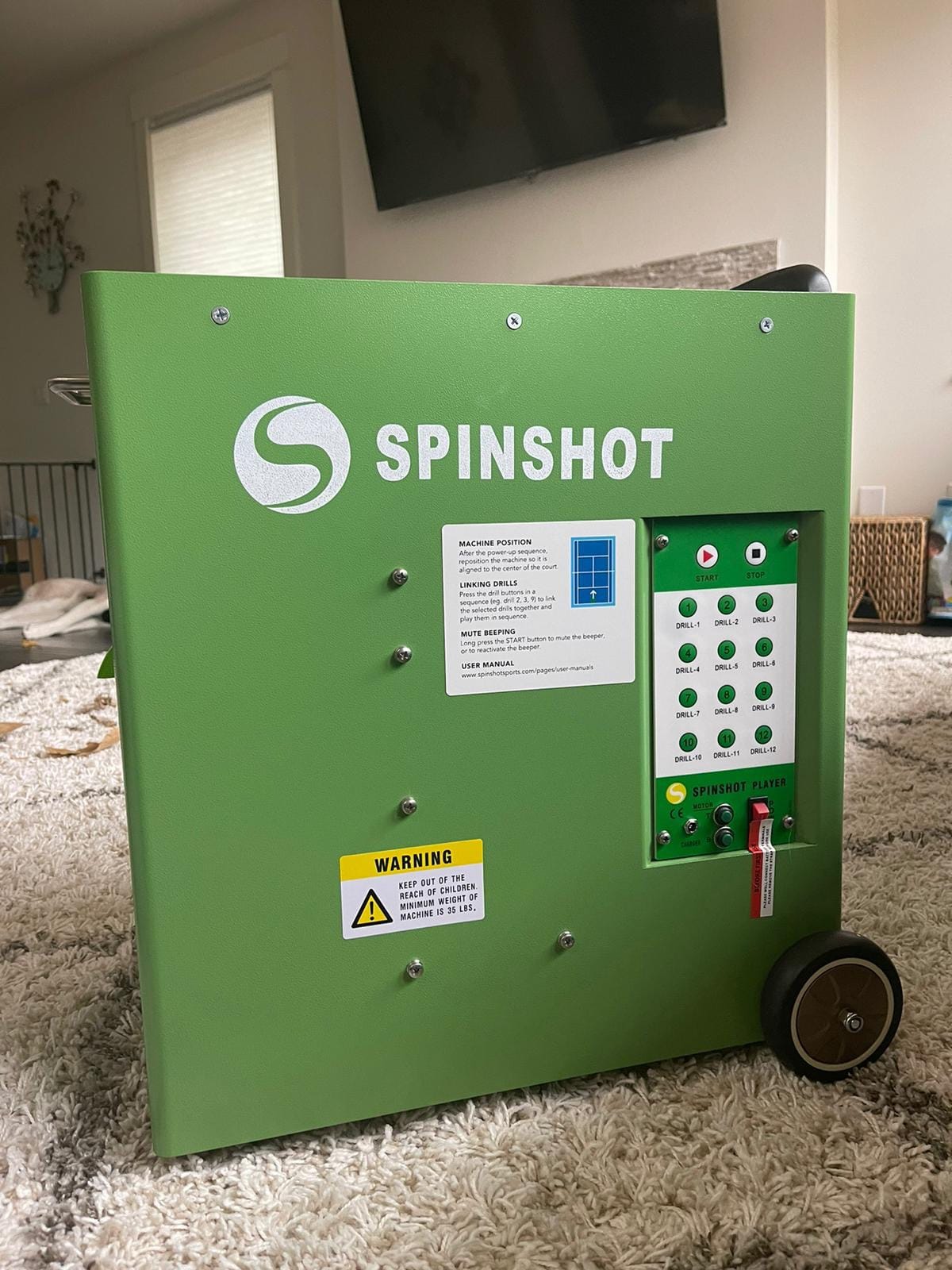 Spinshot Plus Tennis Ball Machine (Best Model for an Intermediate Player) customer photo 2