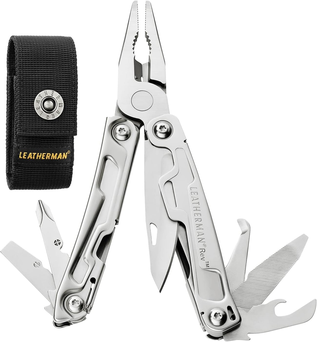 LEATHERMAN, Rev Pocket Size Multitool with Package Opener and Screwdrivers, Stainless Steel customer photo 1