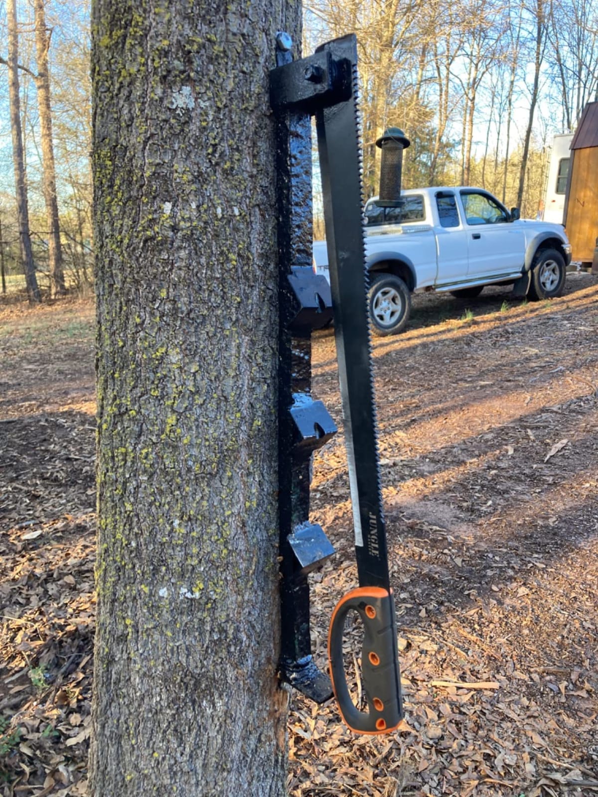 Jungle Master JM-024L Machete w/ Reverse Serrations - Black/Satin Blade, Full Tang, Black/Orange Rubberized Nylon Fiber Handle, Nylon Sheath, Outdoor, Hunt, Camp, Hike, Survival customer photo 2