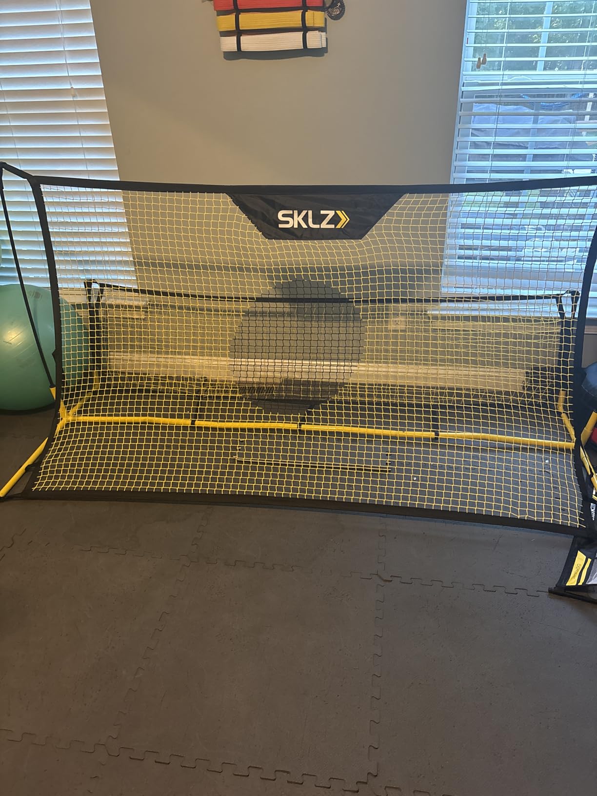 SKLZ Quickster Soccer Trainer - Dual-Sided Rebounder for Solo Passing, Receiving, Trapping Practice - Large & Small Rebound Net customer photo 2