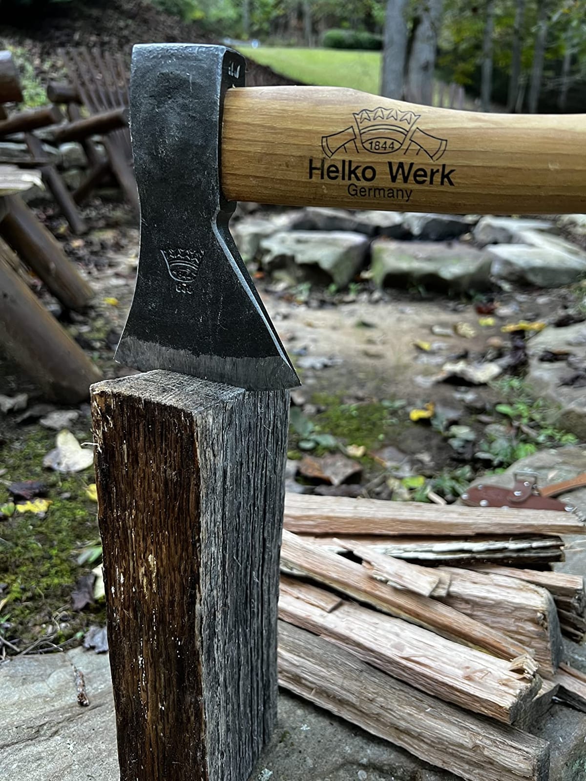 1844 Helko Werk Germany Traditional Rheinlander Hatchet (11326) | Made in Germany Camping and Bushcraft Hatchets, Backpacking Handmade Rheindland Hatchet - Head 1.25 lbs, Handle 14 in. customer photo 2