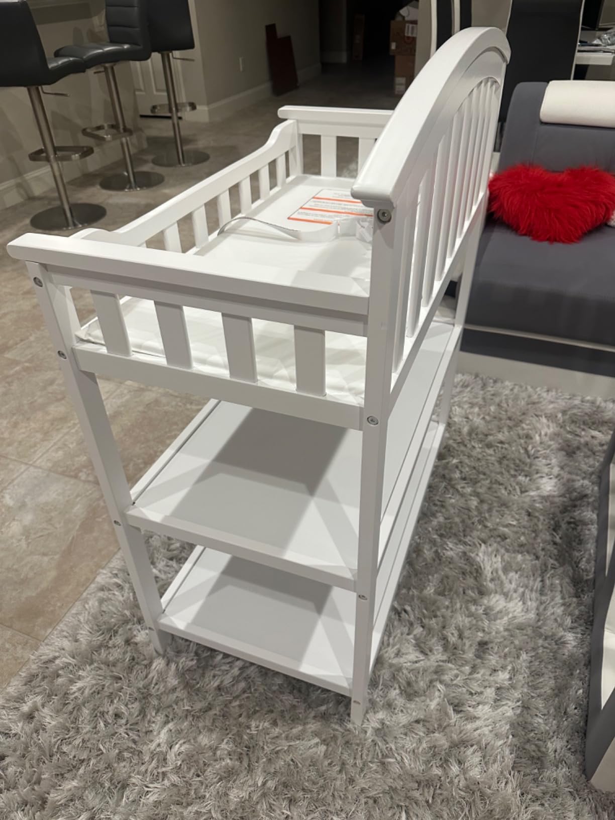 Graco Changing Table with Water-Resistant Changing Pad, White customer photo 1