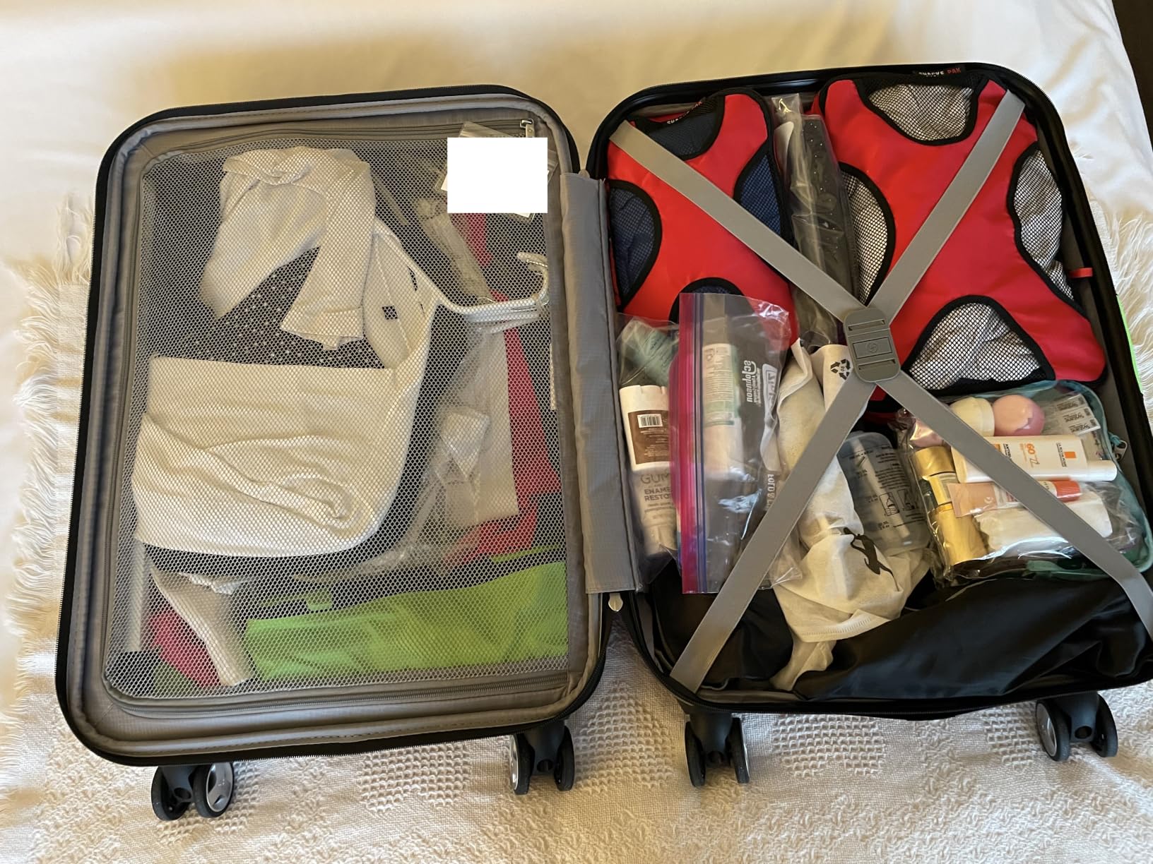 Samsonite Omni PC Hardside Expandable Luggage with Spinner Wheels, Black, 3-Piece Set (20/24/28) customer photo 2