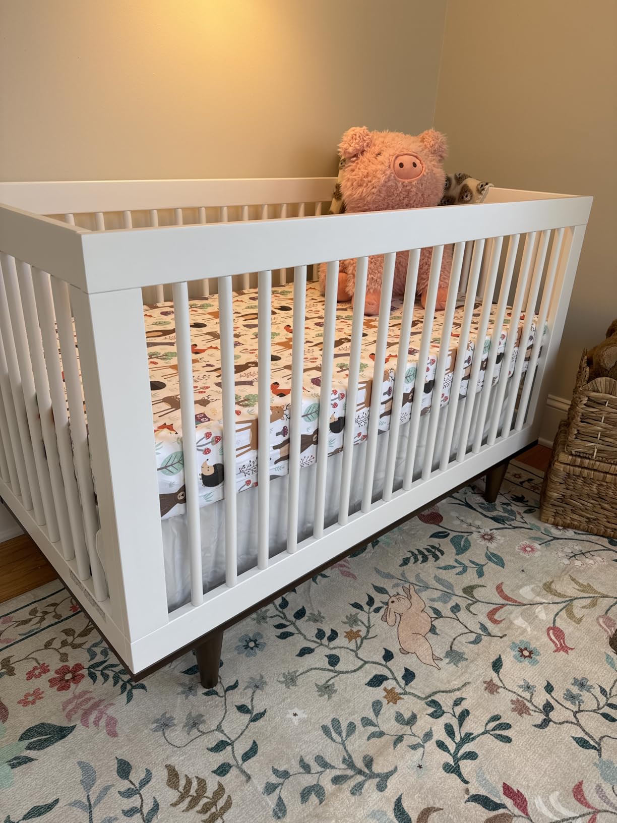 Babyletto Gelato 4-in-1 Baby Crib, Washed Natural & White - GREENGUARD Gold Certified Convertible Crib customer photo 2