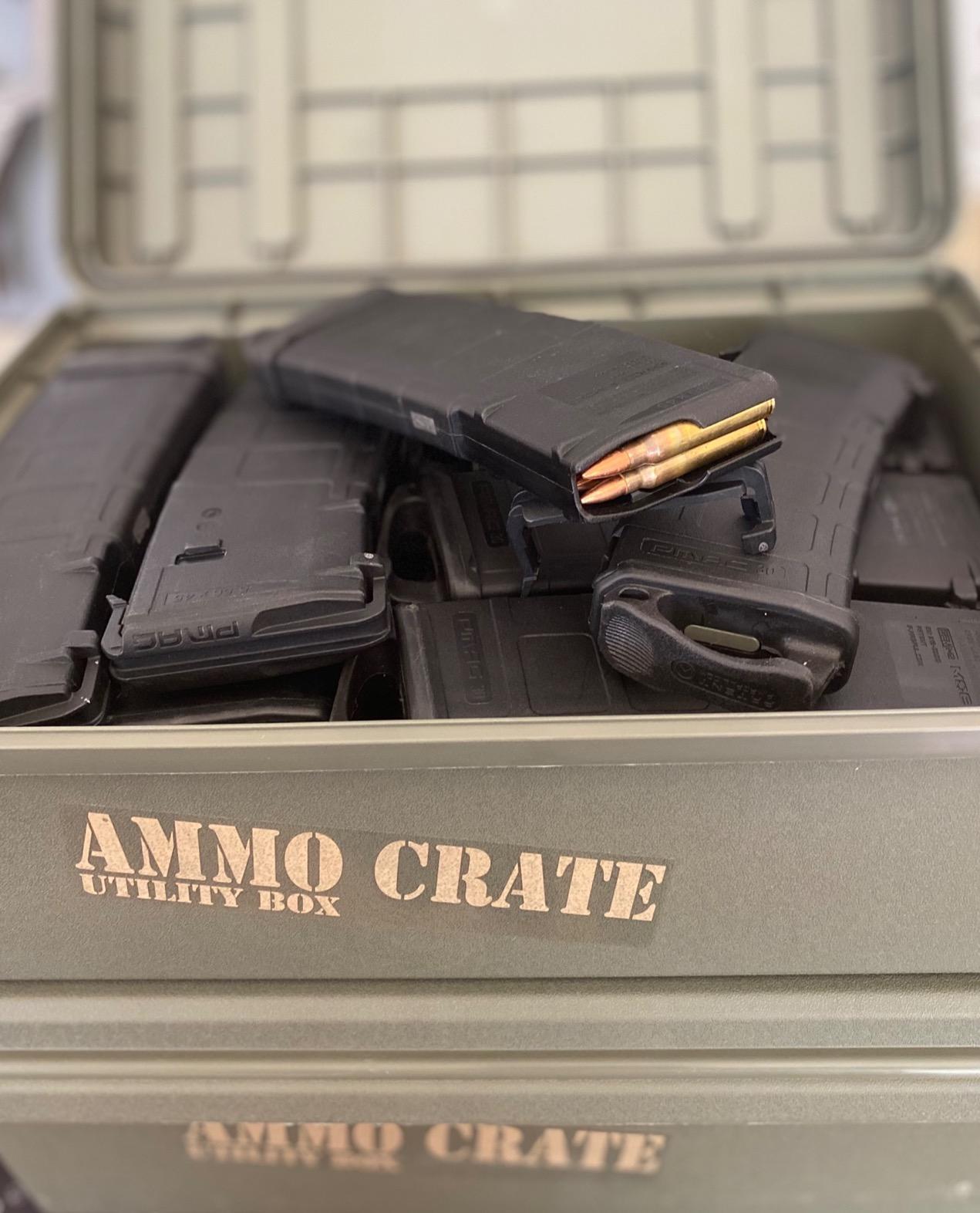 MTM ACR4-18 Ammo Crate Utility Box-Carry up to 65lbs of gear-Stackable design, double padlock for security - Water-resistant O-ring seal - Army Green customer photo 1