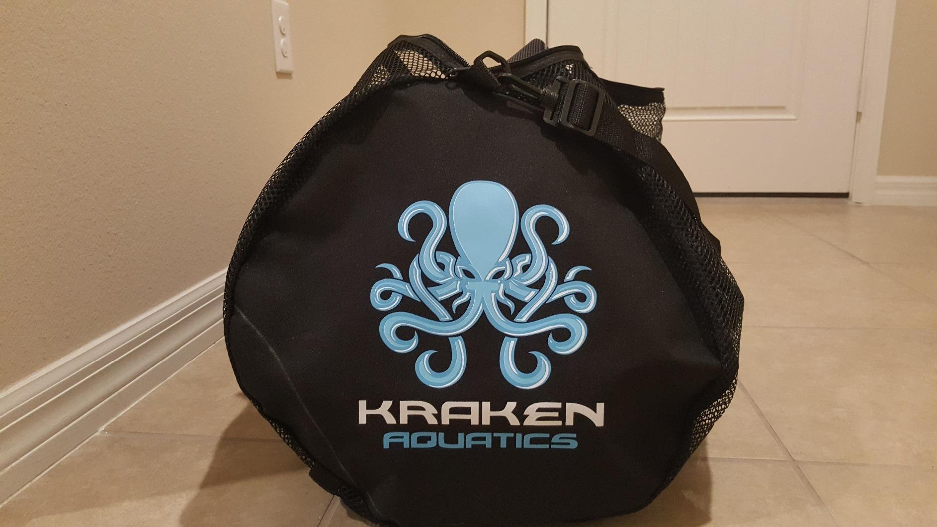 Kraken Aquatics Mesh Dive Duffle Bag for Scuba & Snorkel Gear, XL | Heavy-duty quick-dry mesh duffel for scuba, snorkeling, freediving & spearfishing gear. Holds 35 lbs. Shoulder strap. customer photo 2