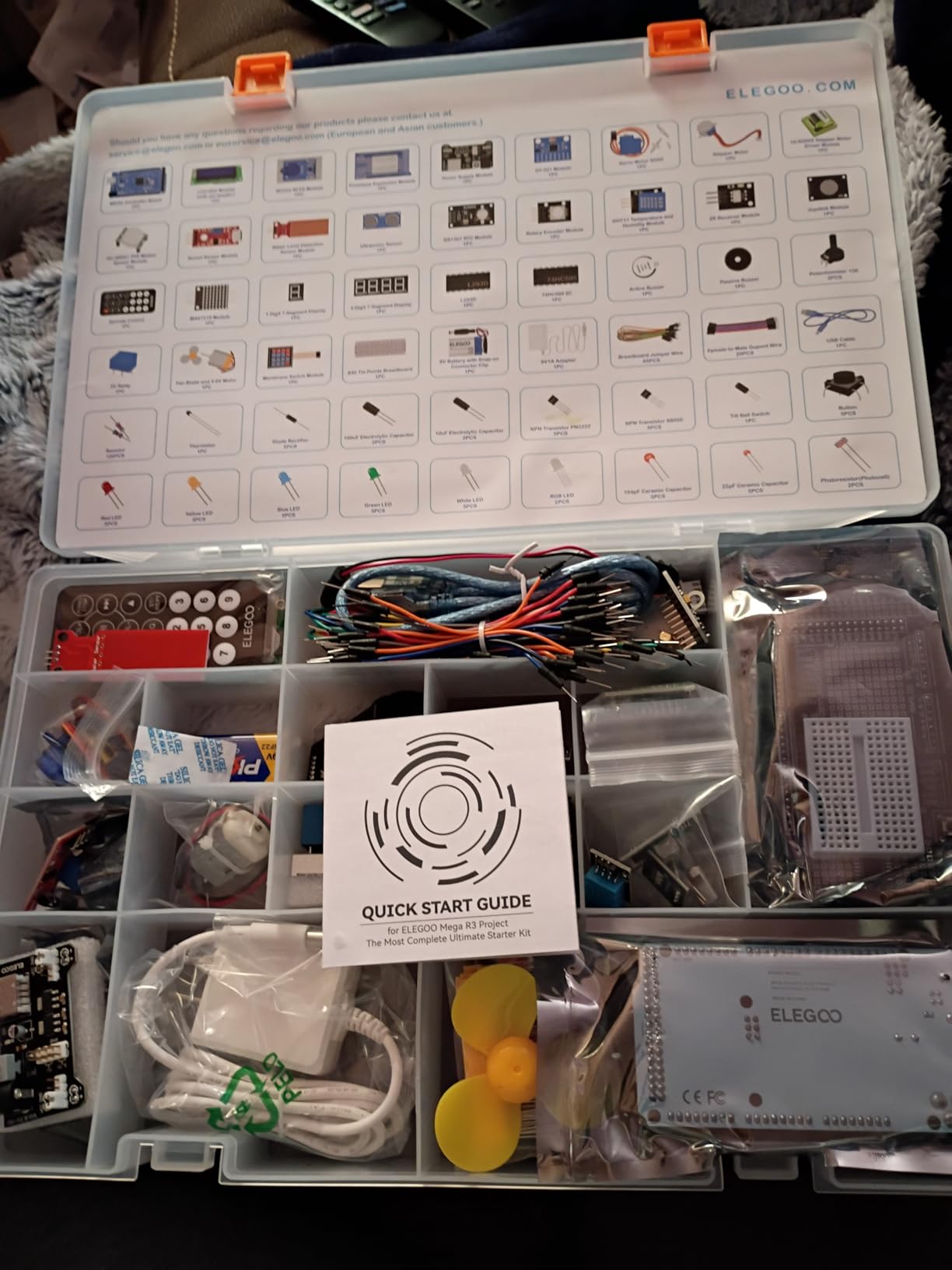 ELEGOO Mega 2560 R3 Project The Most Complete Starter Kit with Tutorial | Compatible with Arduino, Ultimate Starter Kit, PDF Tutorial, 35+ Guided Projects, 200+ Components, Sensors, Displays, Motors customer photo 1