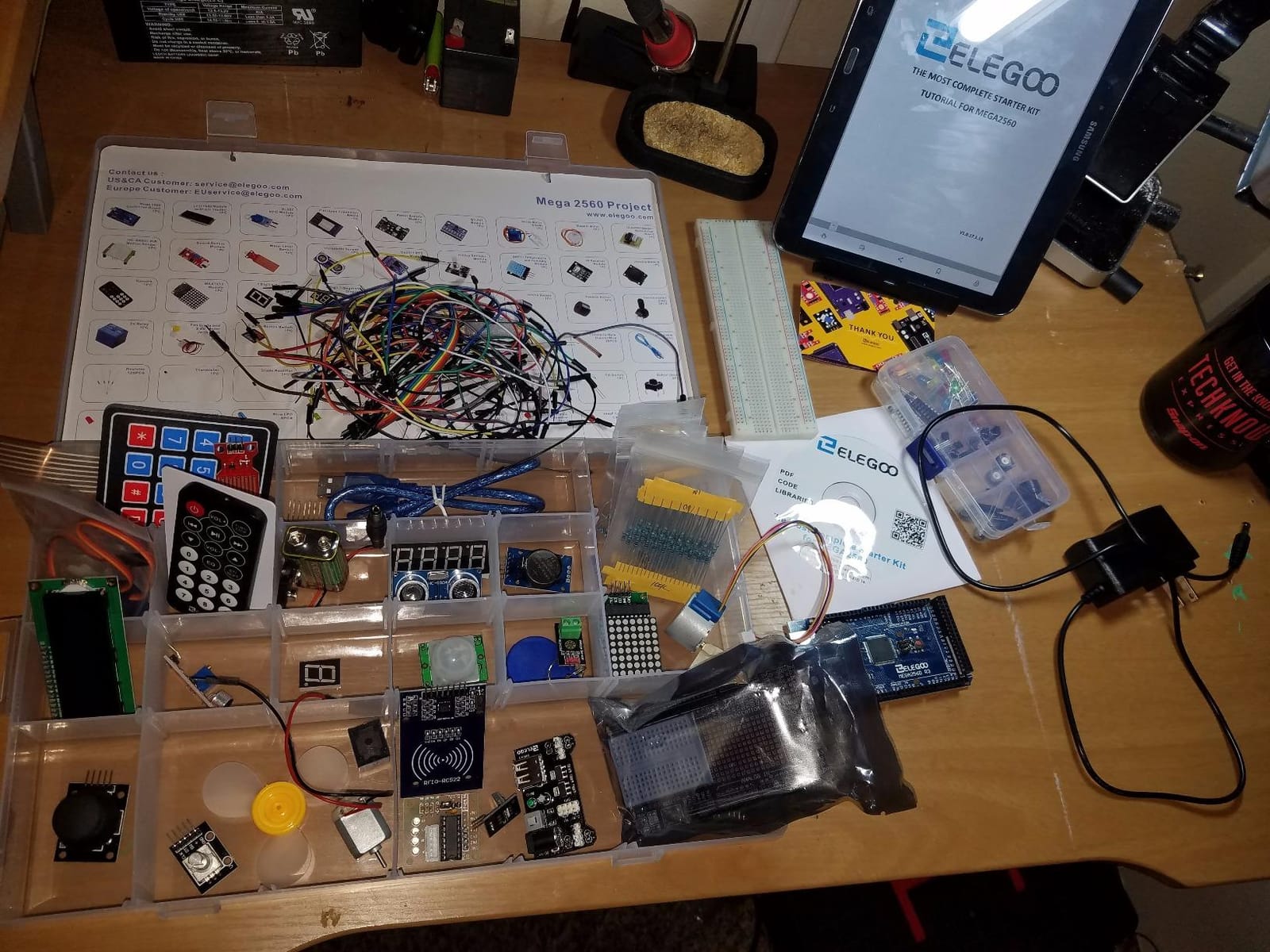 ELEGOO Mega 2560 R3 Project The Most Complete Starter Kit with Tutorial | Compatible with Arduino, Ultimate Starter Kit, PDF Tutorial, 35+ Guided Projects, 200+ Components, Sensors, Displays, Motors customer photo 2