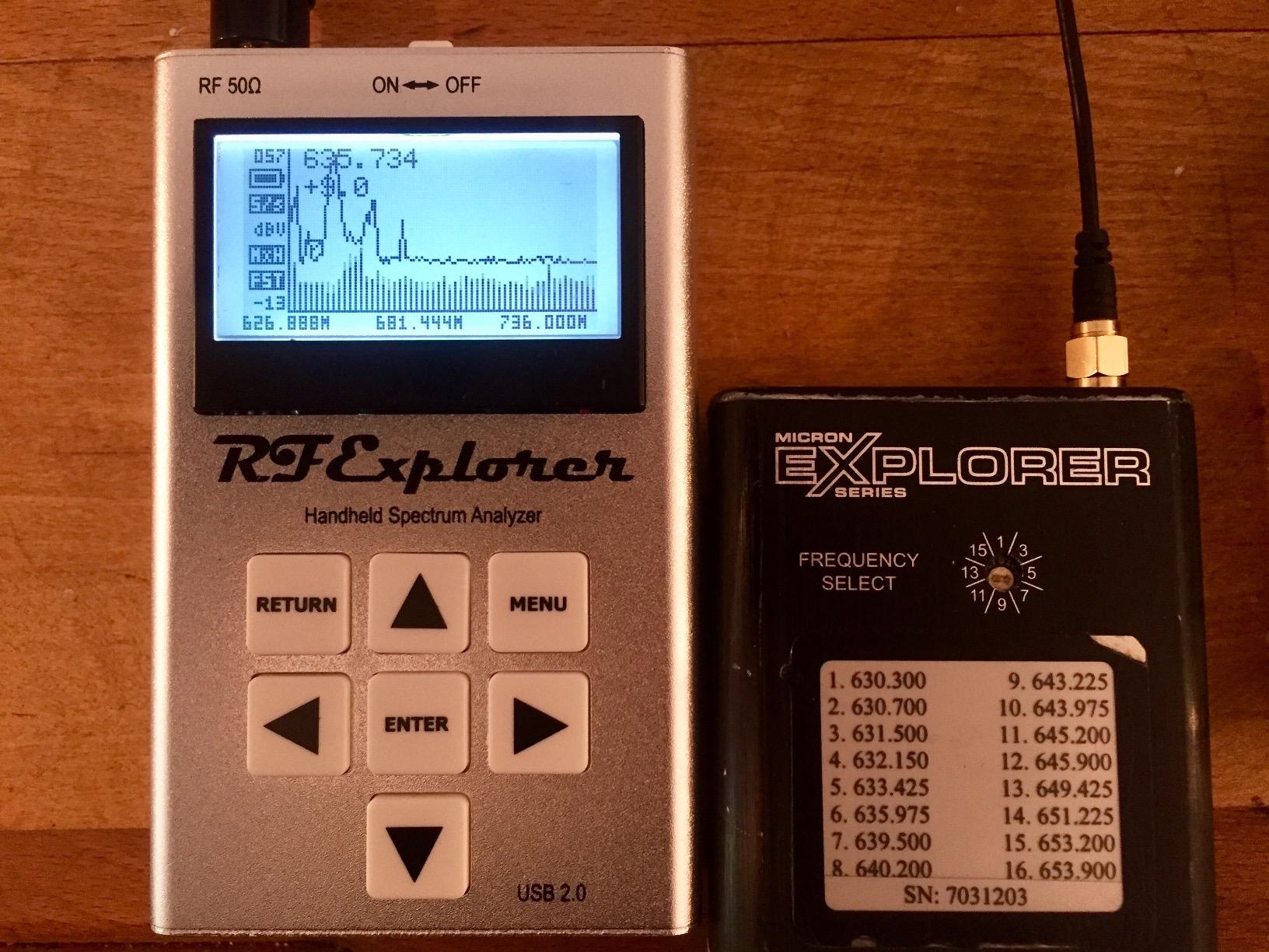 Digital Handheld Spectrum Analyzer model WSUB1G 240 - 960 MHz customer photo 1