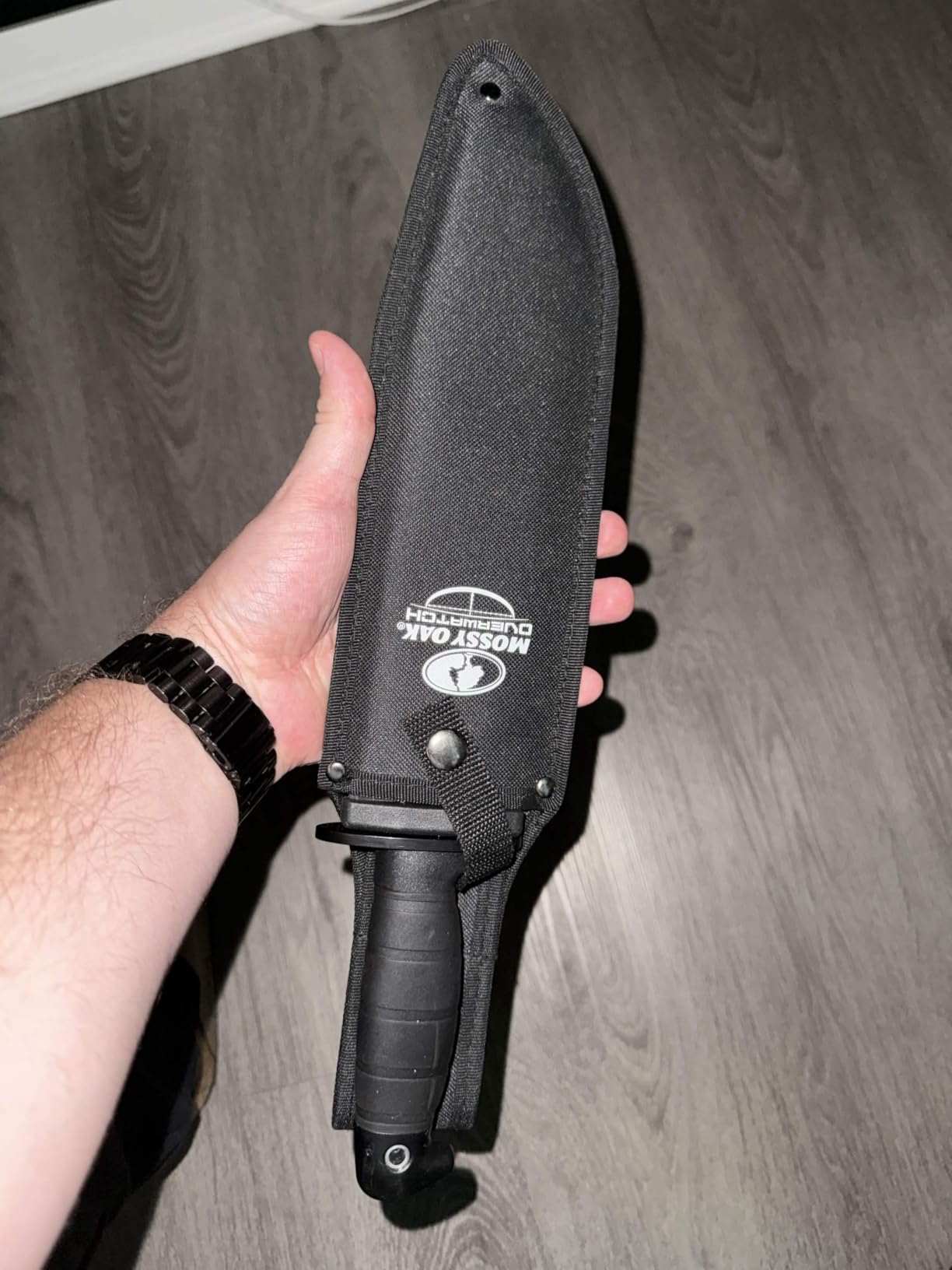 Mossy Oak 15-inch Survival Knife with Sharpener and Fire Starter | Fixed Blade Hunting Bowie Knife for Camping, Tactical, Outdoor customer photo 2