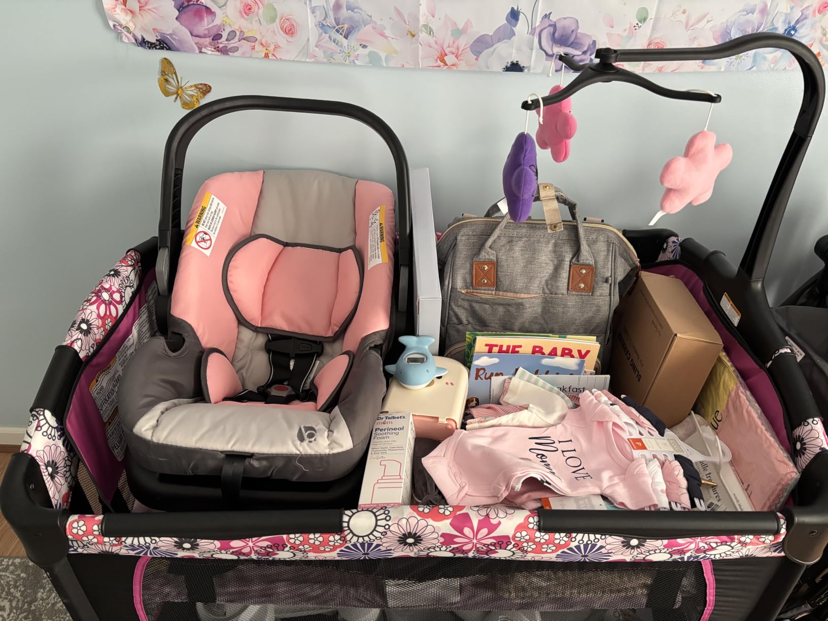 Baby Trend Nursery Center Playard, Floral Garden customer photo 1