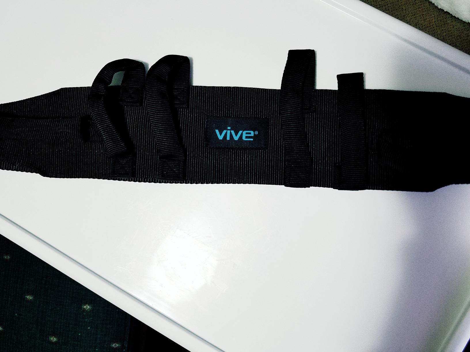 Vive Gait Belt (350lbs) Transfer Belt with Handles - Medical Nursing Safety Patient Assist - Bariatric, Elderly, Handicap, Physical Therapy - PT Gate Strap Quick Release Metal Buckle, Grabbing Teeth customer photo 2
