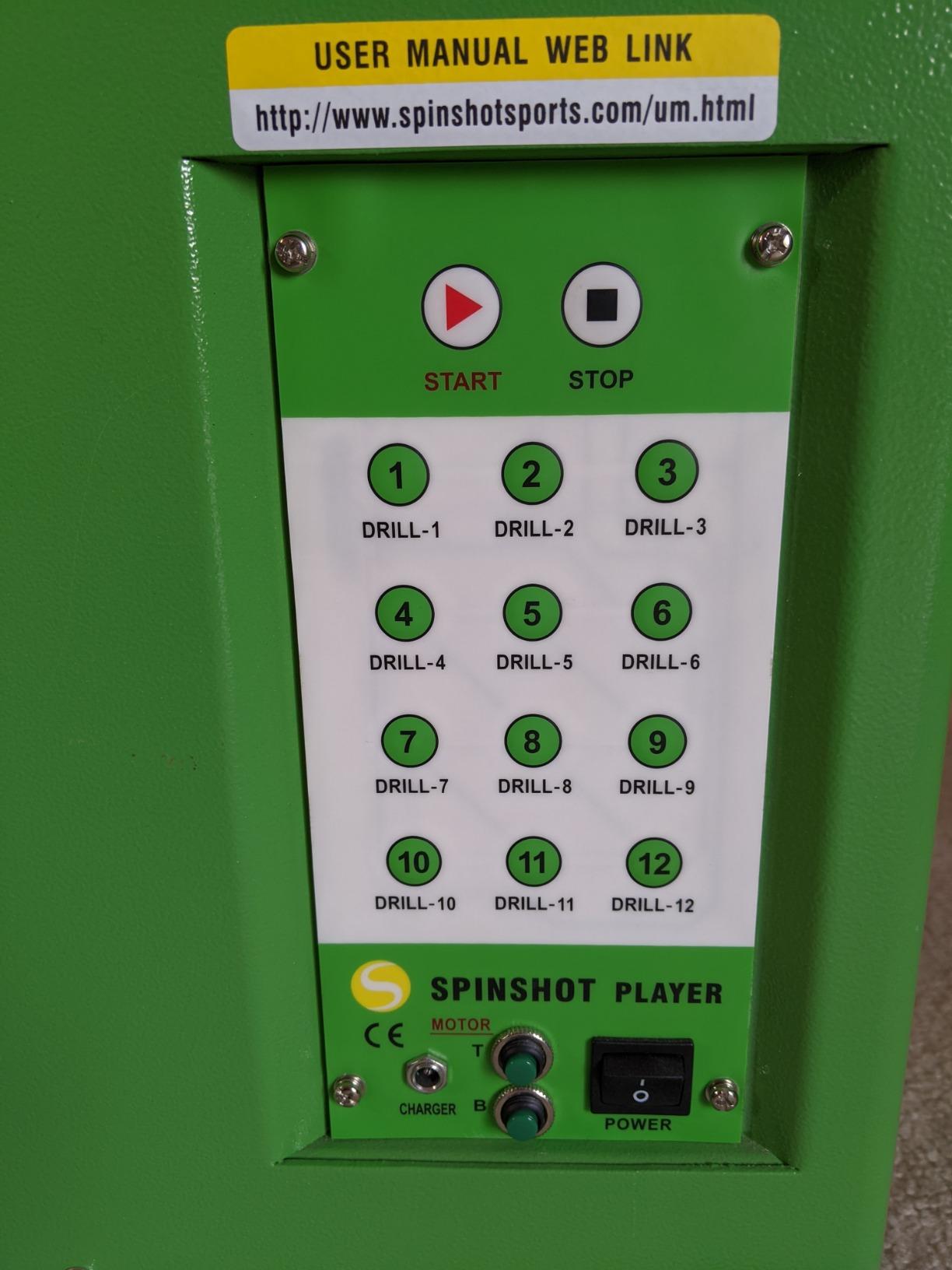 Spinshot Plus-2 Tennis Ball Machine (Plus2 Model = Plus Model + Player Model) customer photo 1