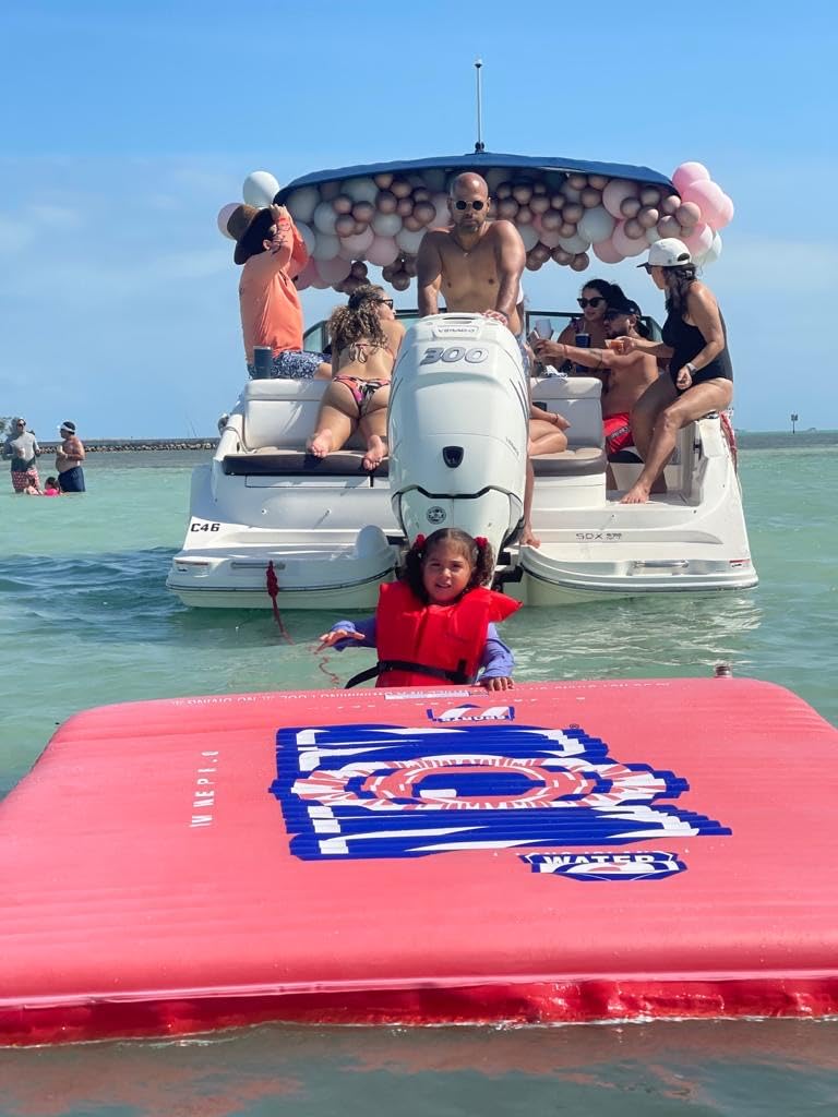Wow Sports - Inflatable Water Mat - Pool Float Water Walkway - Fun Lake Accessory for Kids & Adults - 10 ft x 6 ft - Attach to Boats customer photo 2