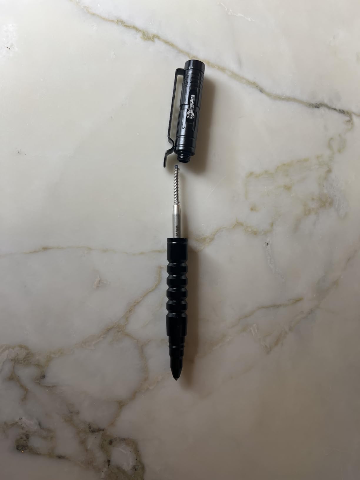 The Atomic Bear Tactical Pen - Pen With Window Breaker - Used in Police and Military Gear - Ballpoint Pens with Free 2nd ink refill customer photo 2