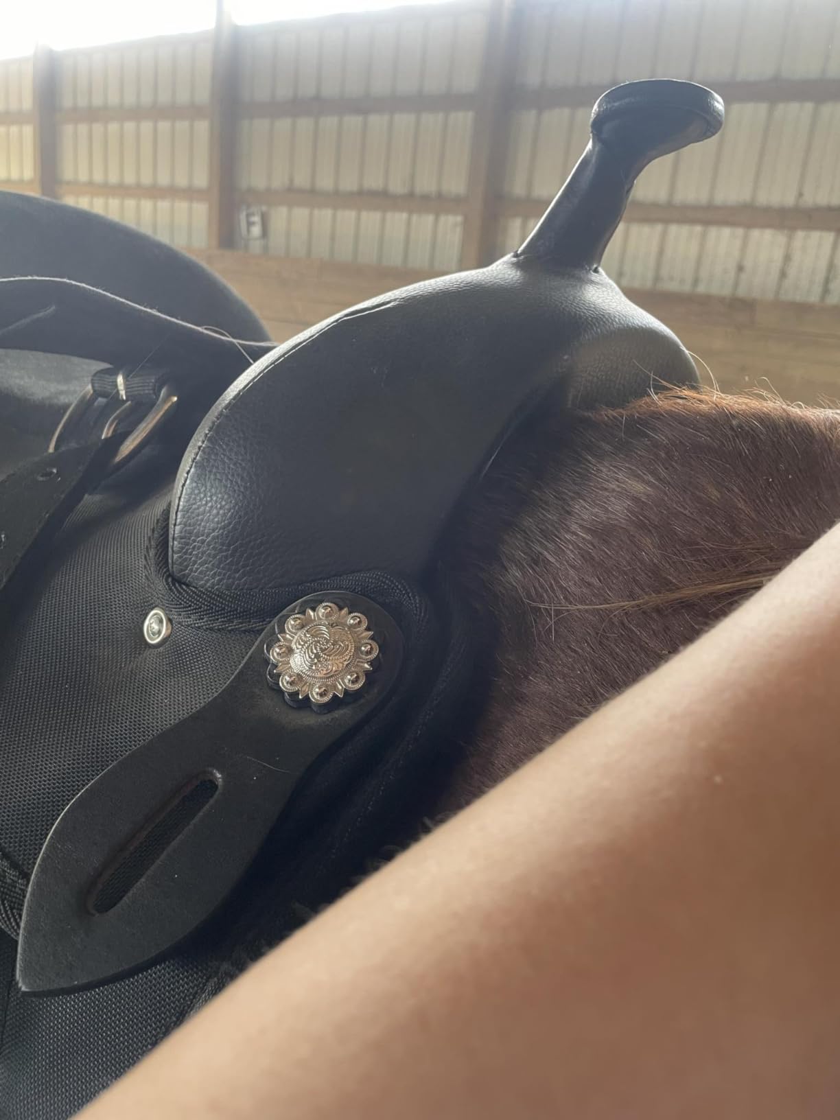 HILASON Flex Tree Western Saddle Cordura Black 17in customer photo 1