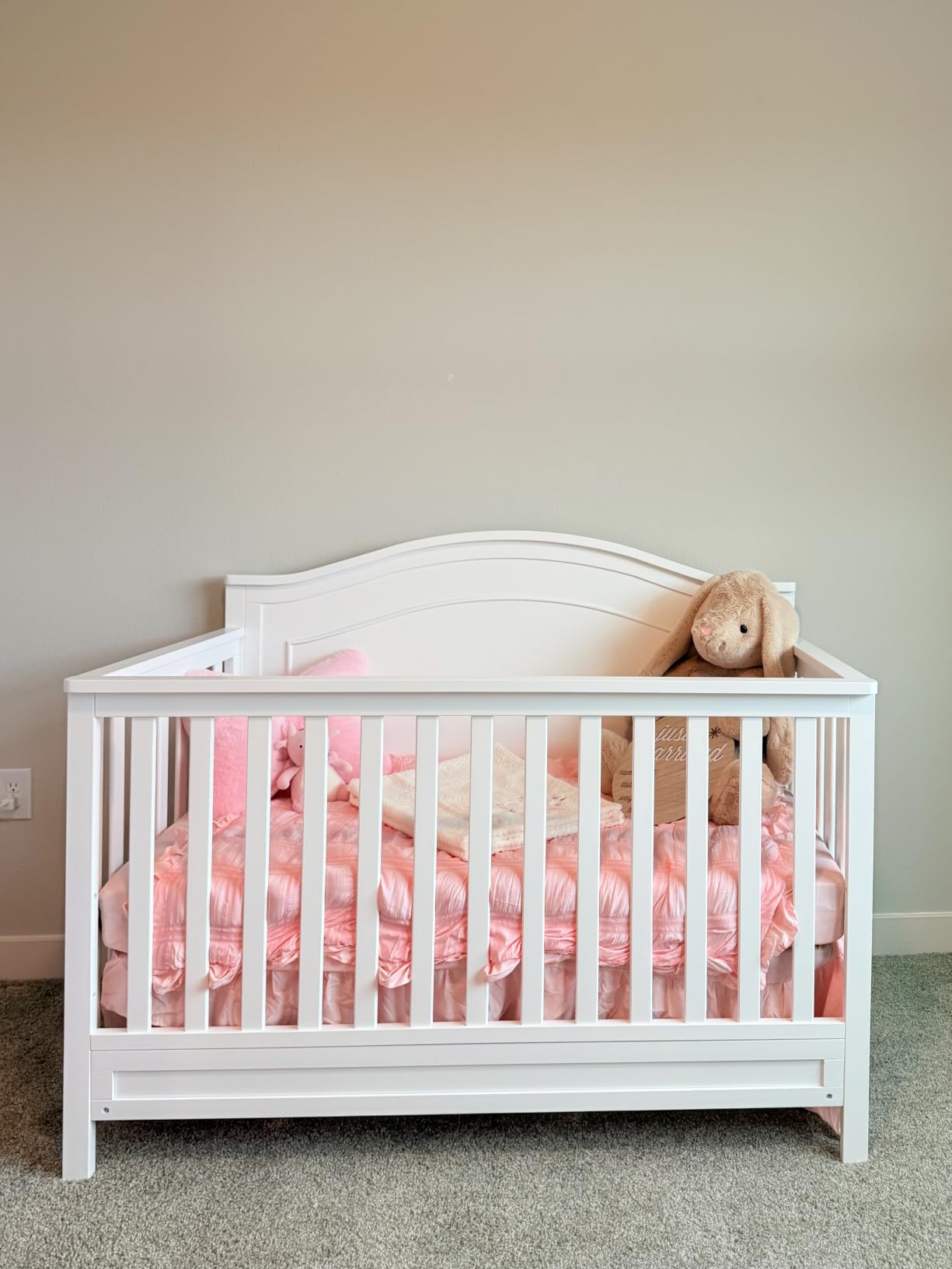 DaVinci Charlie 4-in-1 Convertible Crib, GREENGUARD Certified, Grey customer photo 1