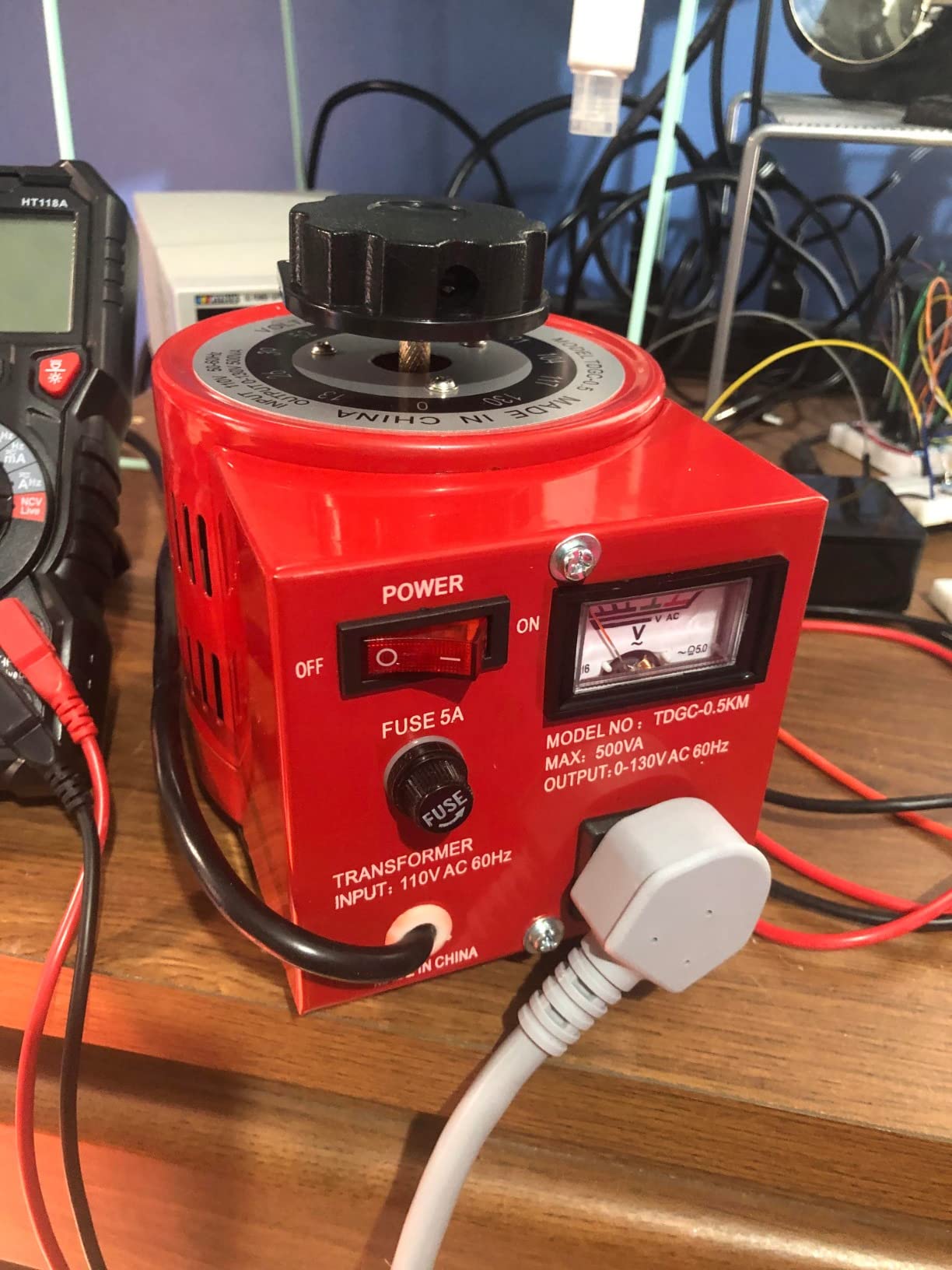 YaeCCC Variac, 500VA Variable Voltage Transformer,AC Auto Transformer customer photo 2